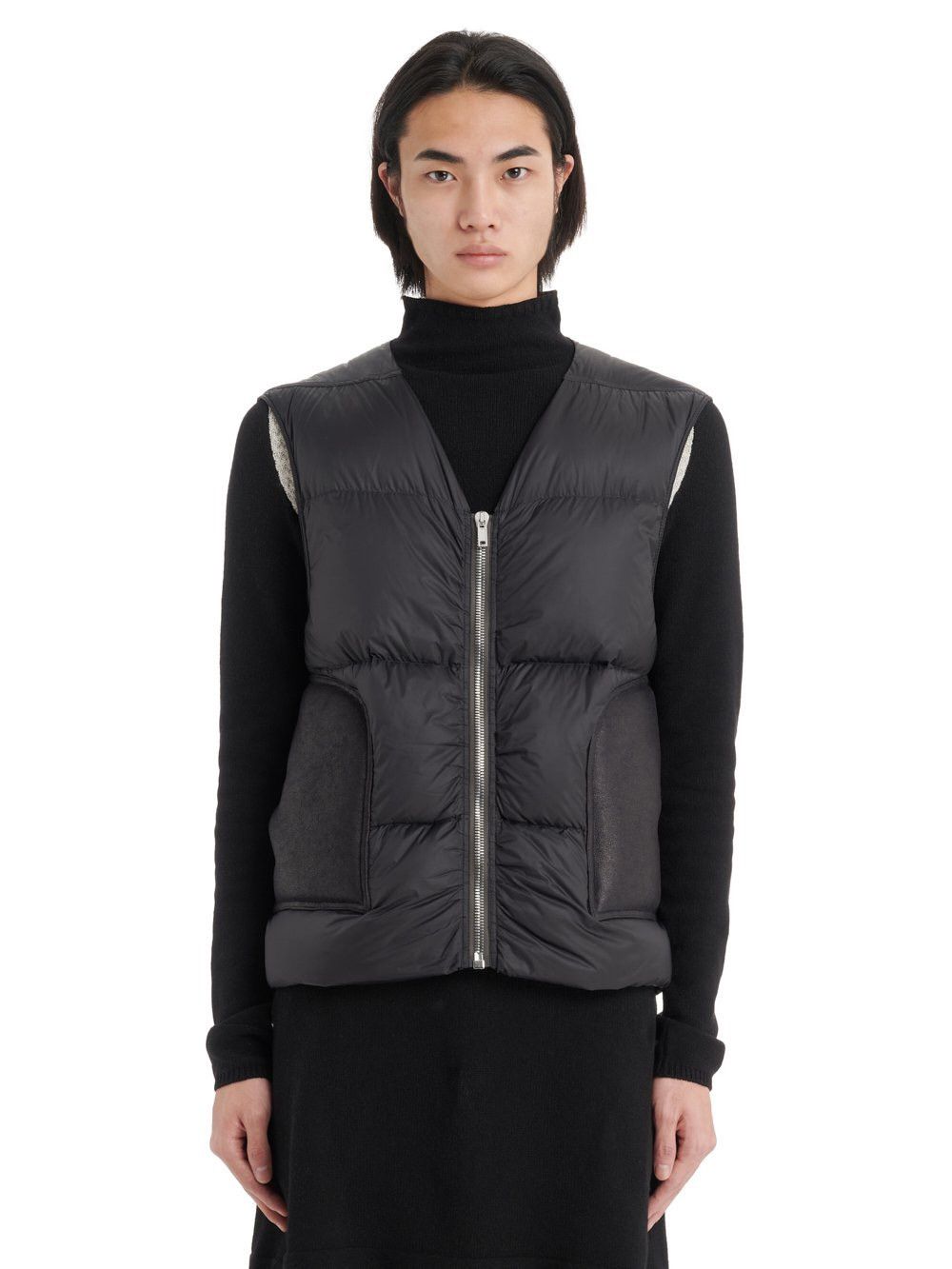 image of Rick Owens Fw22 Strobe Cargo Vest In Black, Men's (Size 2XL)