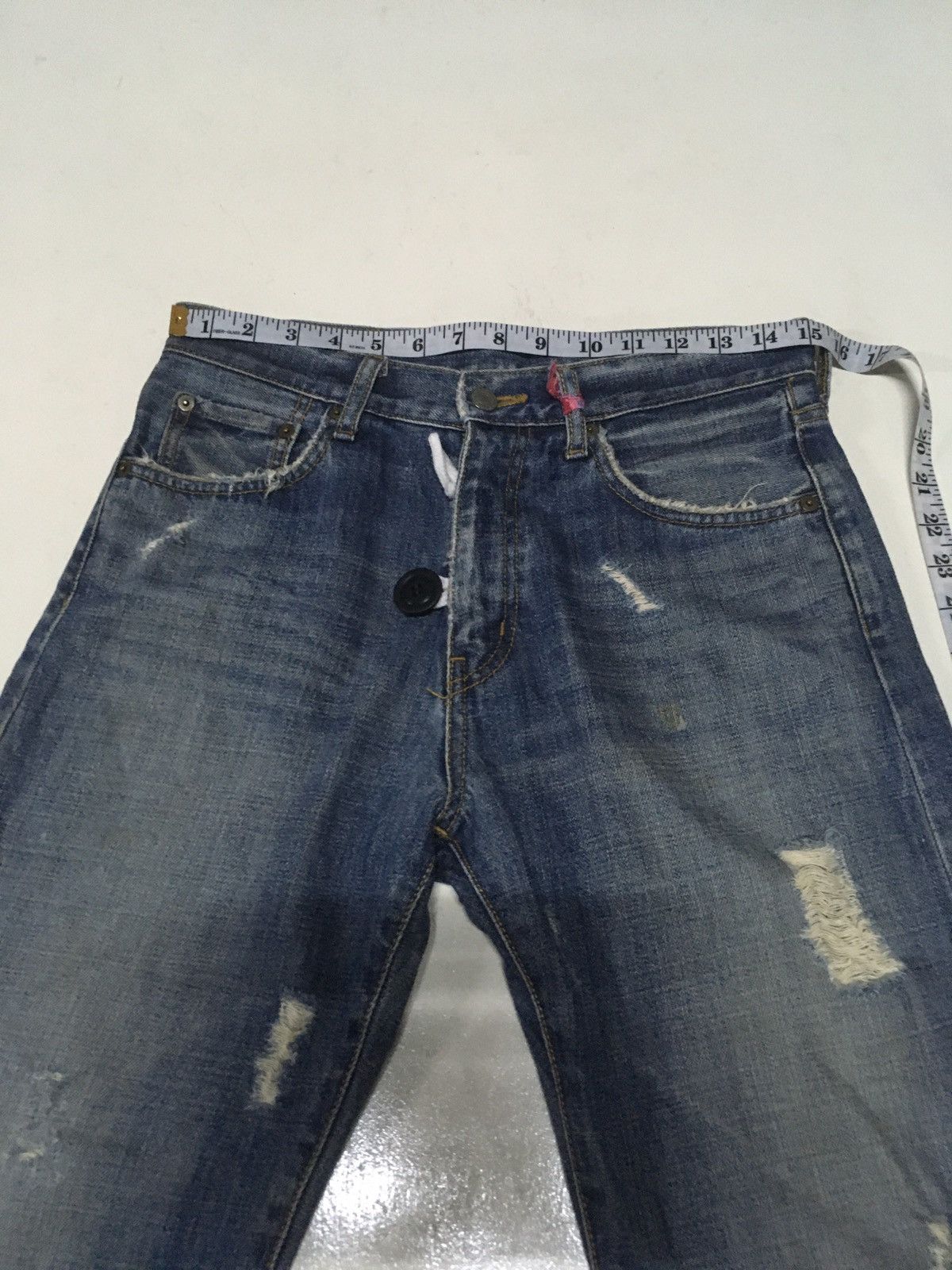 Uniqlo × Vintage Vintage uniqlo distressed jeans Size US 30 / EU 46 - 4 Thumbnail