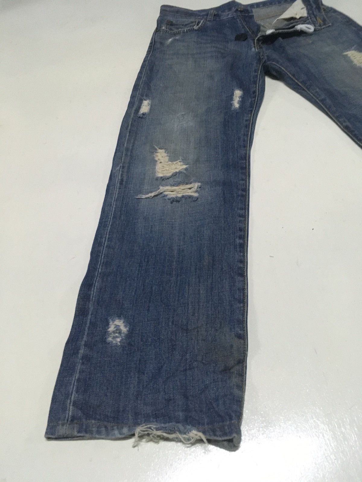 Uniqlo × Vintage Vintage uniqlo distressed jeans Size US 30 / EU 46 - 9 Thumbnail