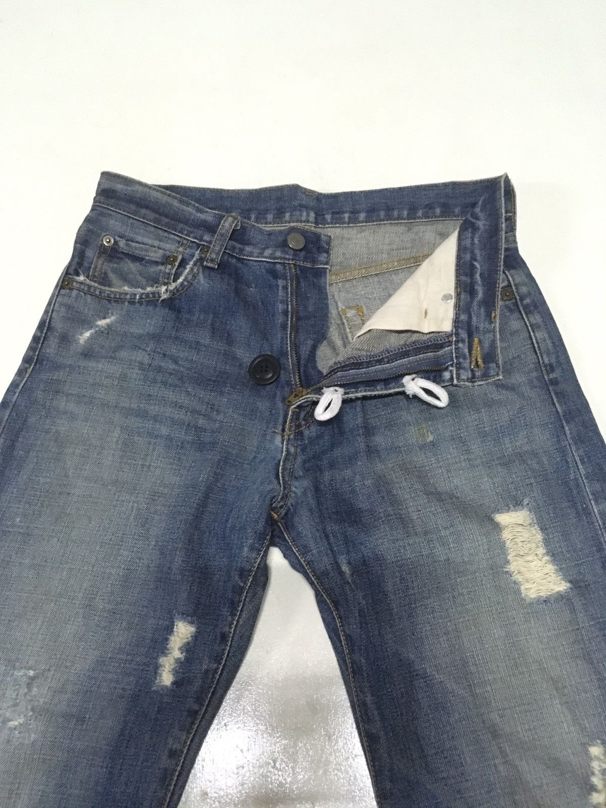 Uniqlo × Vintage Vintage uniqlo distressed jeans Size US 30 / EU 46 - 6 Thumbnail