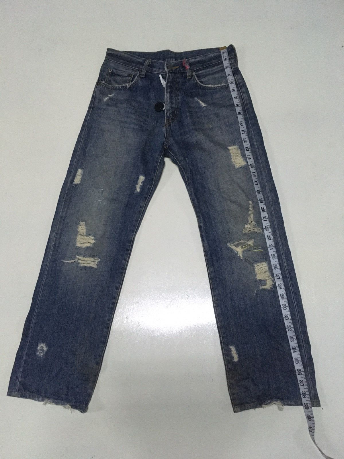 Uniqlo × Vintage Vintage uniqlo distressed jeans Size US 30 / EU 46 - 2 Thumbnail