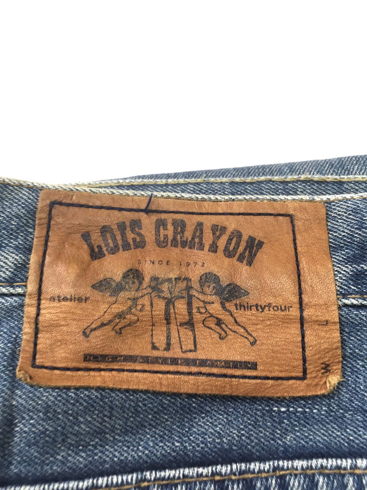 Japanese Brand × Vintage Vintage Lois crayon embroidery distressed denim japan Size US 31 - 22 Thumbnail