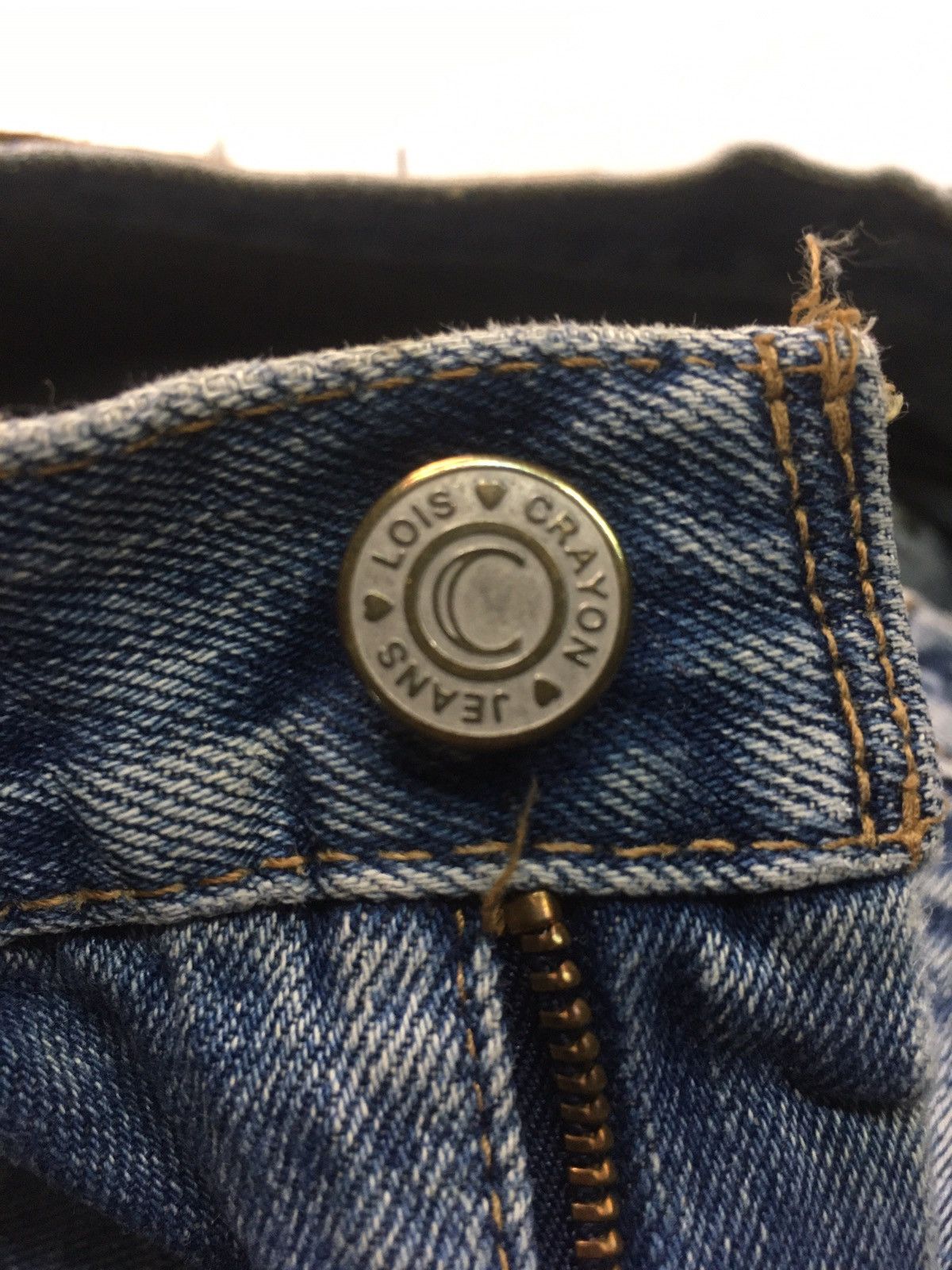 Japanese Brand × Vintage Vintage Lois crayon embroidery distressed denim japan Size US 31 - 19 Thumbnail