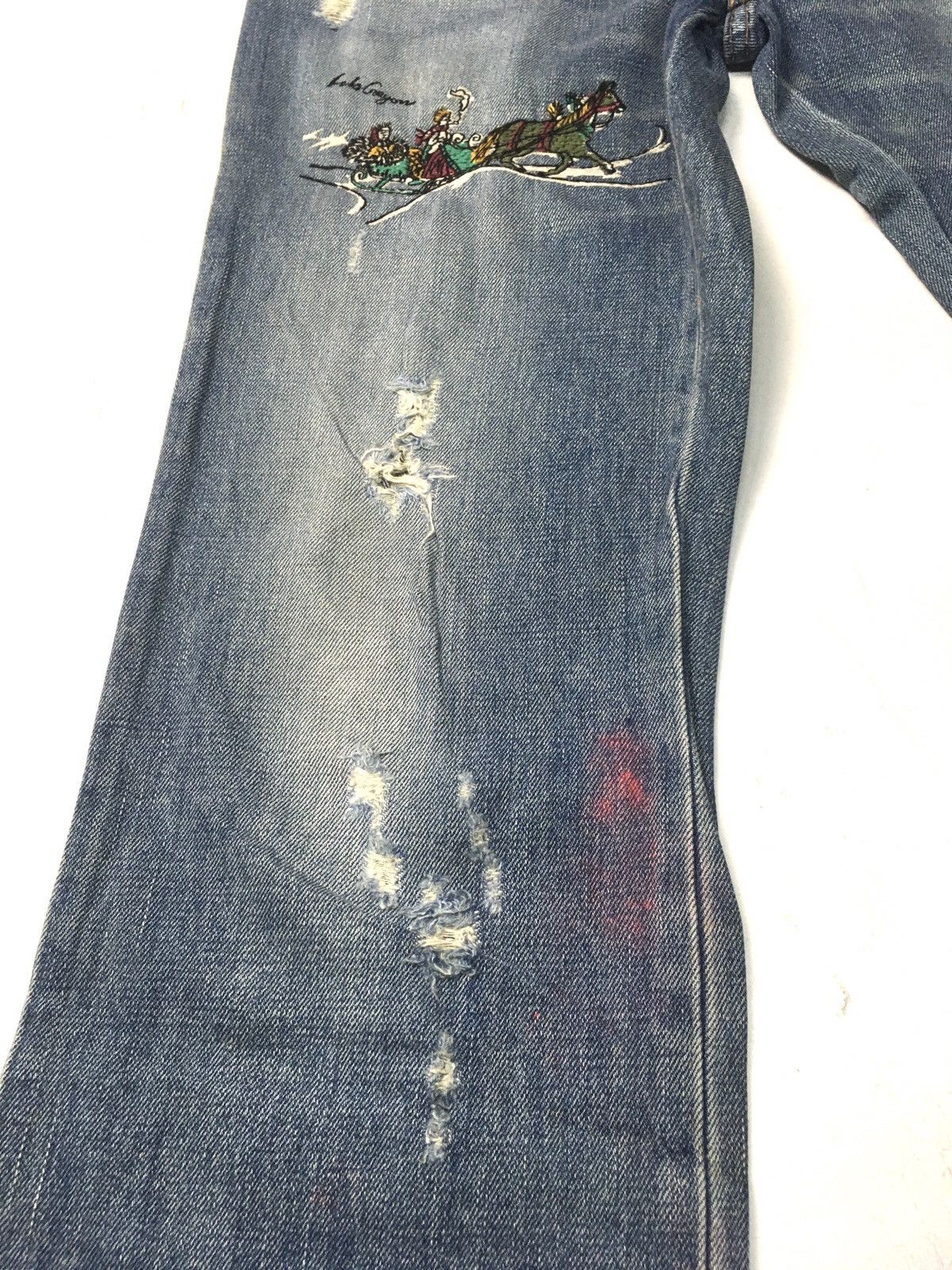 Japanese Brand × Vintage Vintage Lois crayon embroidery distressed denim japan Size US 31 - 12 Thumbnail