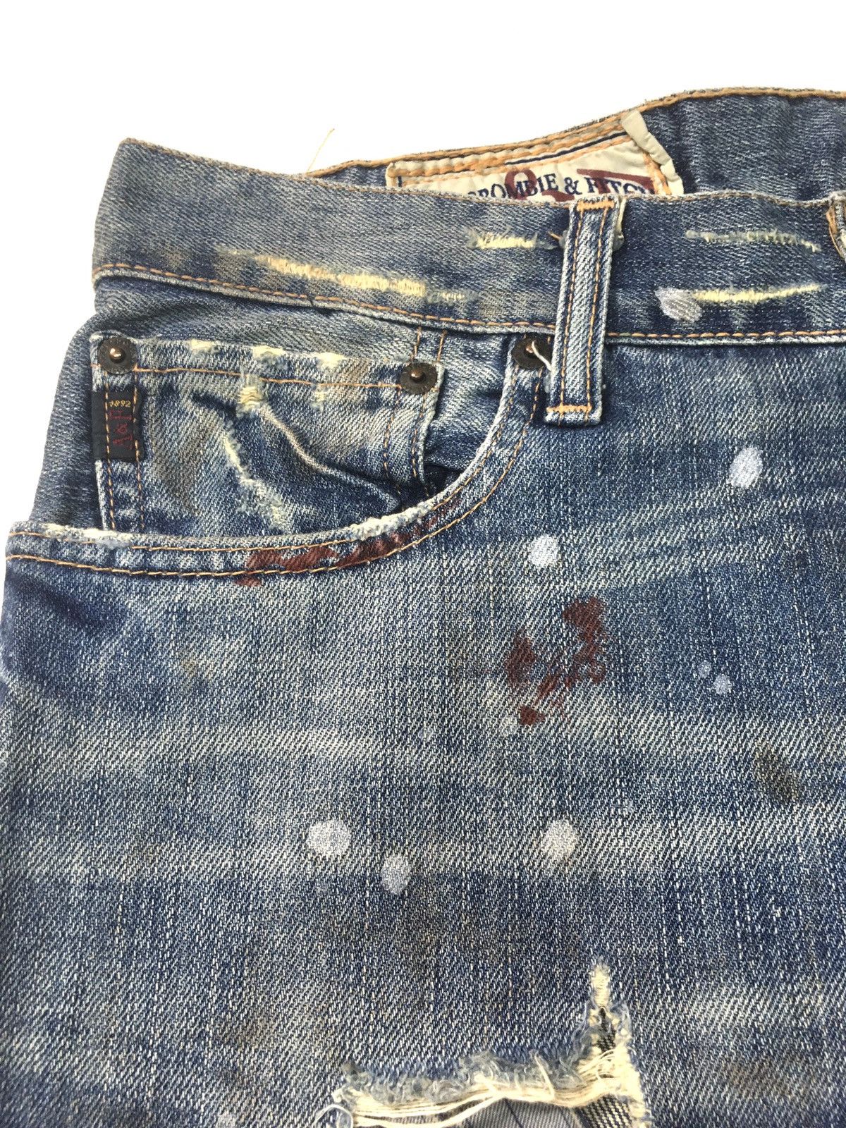 Abercrombie & Fitch × Vintage Abercrombie thrashed crazy distressed denim Size US 34 / EU 50 - 13 Thumbnail