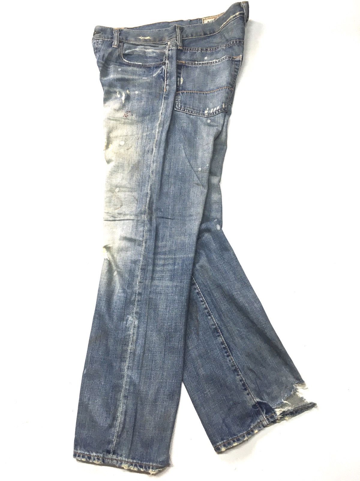Abercrombie & Fitch × Vintage Abercrombie thrashed crazy distressed denim Size US 34 / EU 50 - 7 Thumbnail