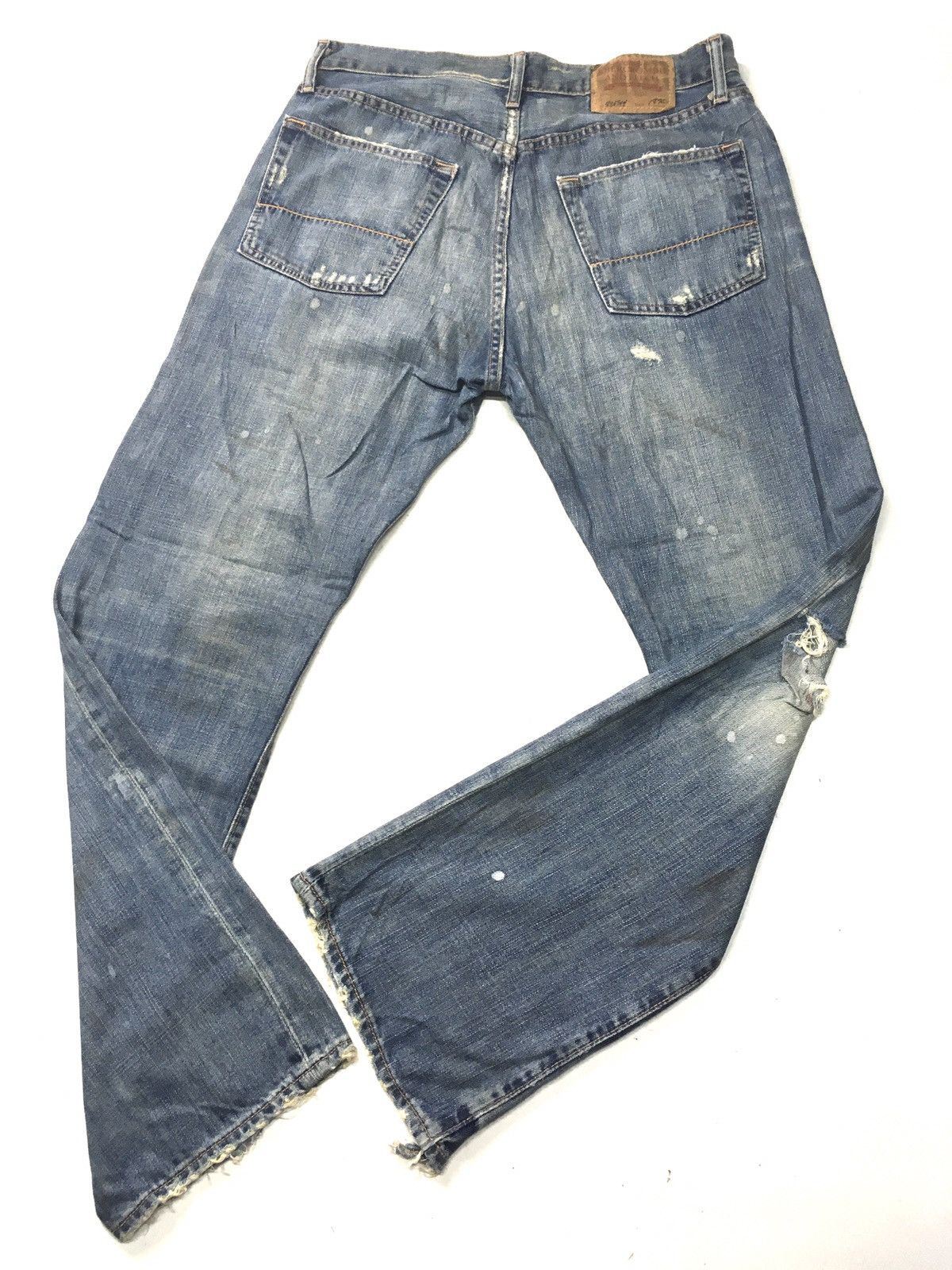 Abercrombie & Fitch × Vintage Abercrombie thrashed crazy distressed denim Size US 34 / EU 50 - 5 Thumbnail