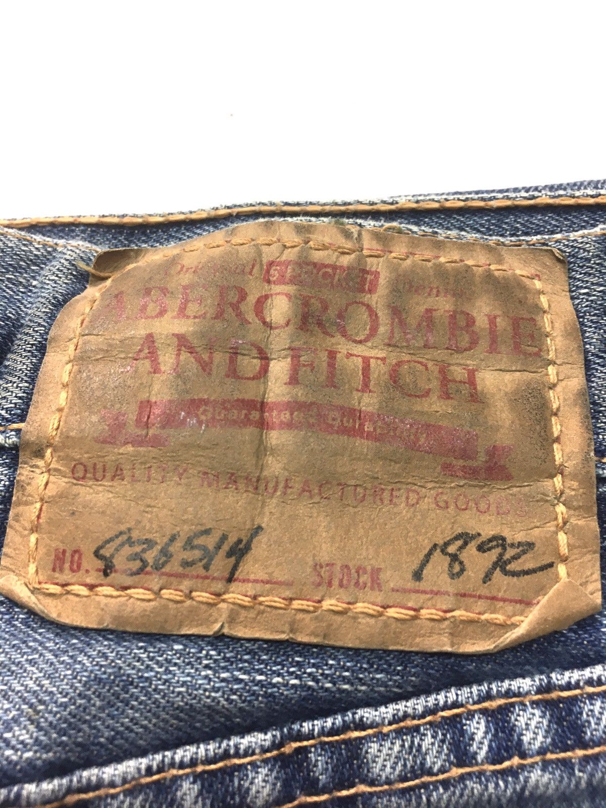 Abercrombie & Fitch × Vintage Abercrombie thrashed crazy distressed denim Size US 34 / EU 50 - 19 Thumbnail