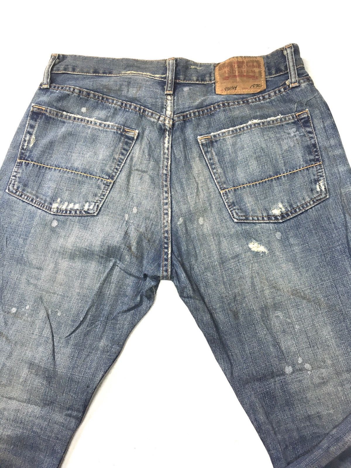 Abercrombie & Fitch × Vintage Abercrombie thrashed crazy distressed denim Size US 34 / EU 50 - 8 Thumbnail