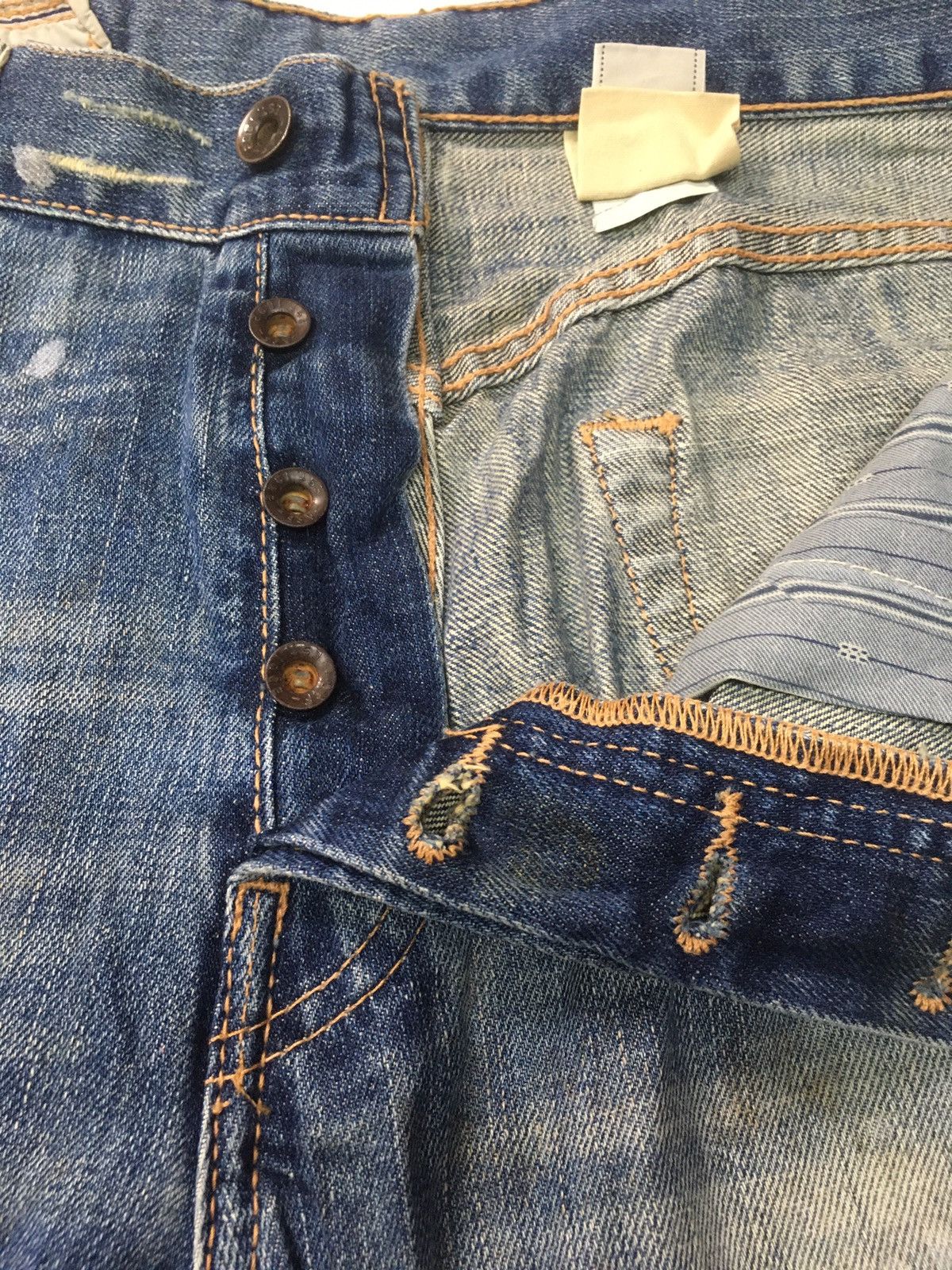 Abercrombie & Fitch × Vintage Abercrombie thrashed crazy distressed denim Size US 34 / EU 50 - 9 Thumbnail