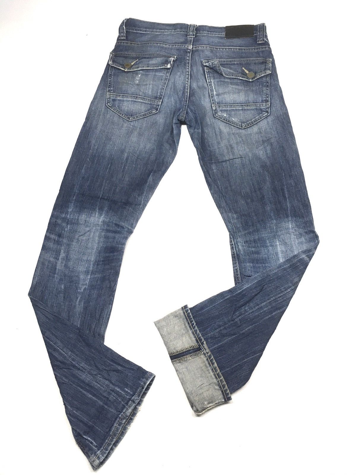Japanese Brand × Uniqlo Vintage uniqlo slim fit distressed denim Size US 30 / EU 46 - 10 Thumbnail