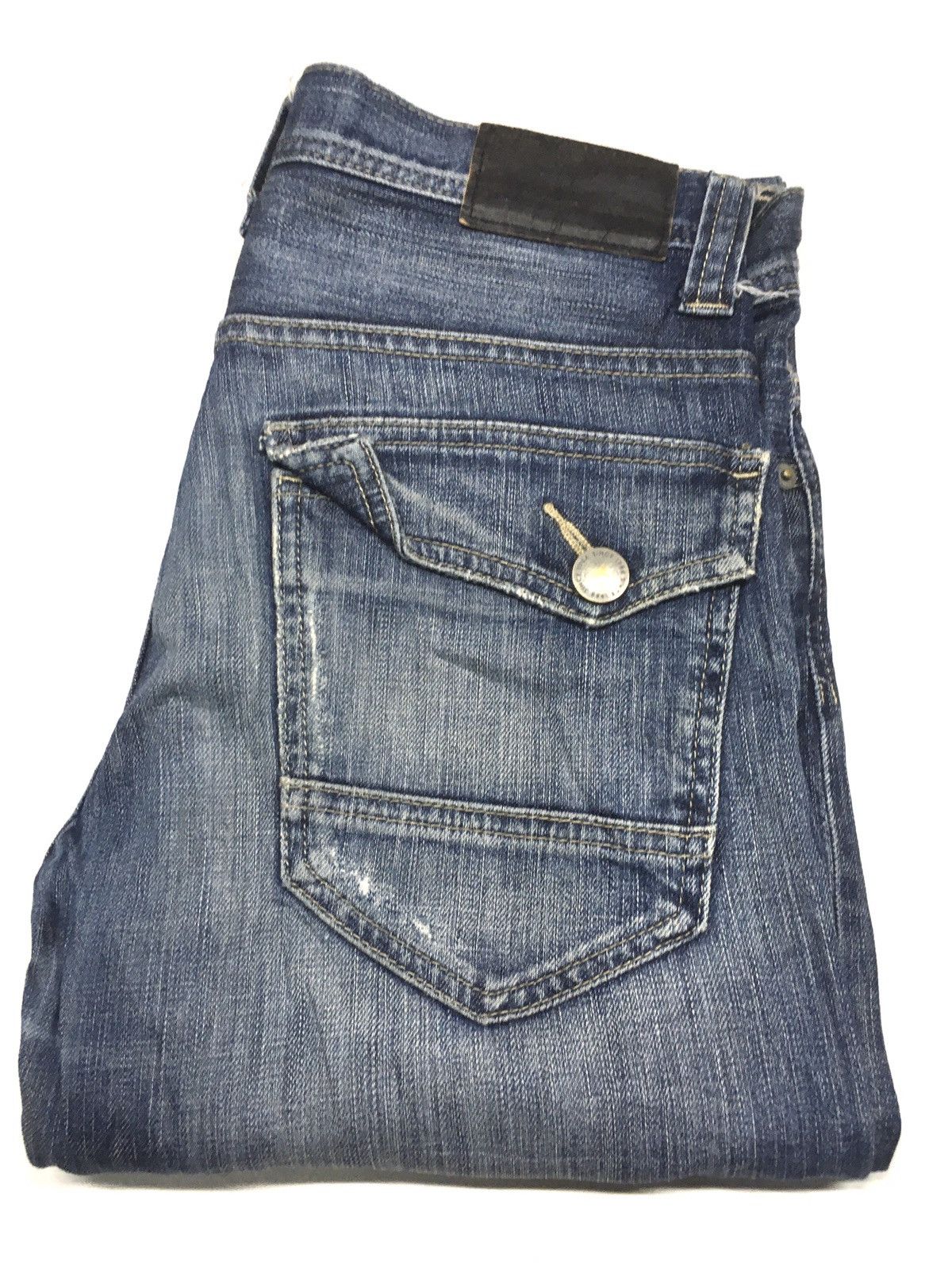 Japanese Brand × Uniqlo Vintage uniqlo slim fit distressed denim Size US 30 / EU 46 - 1 Thumbnail