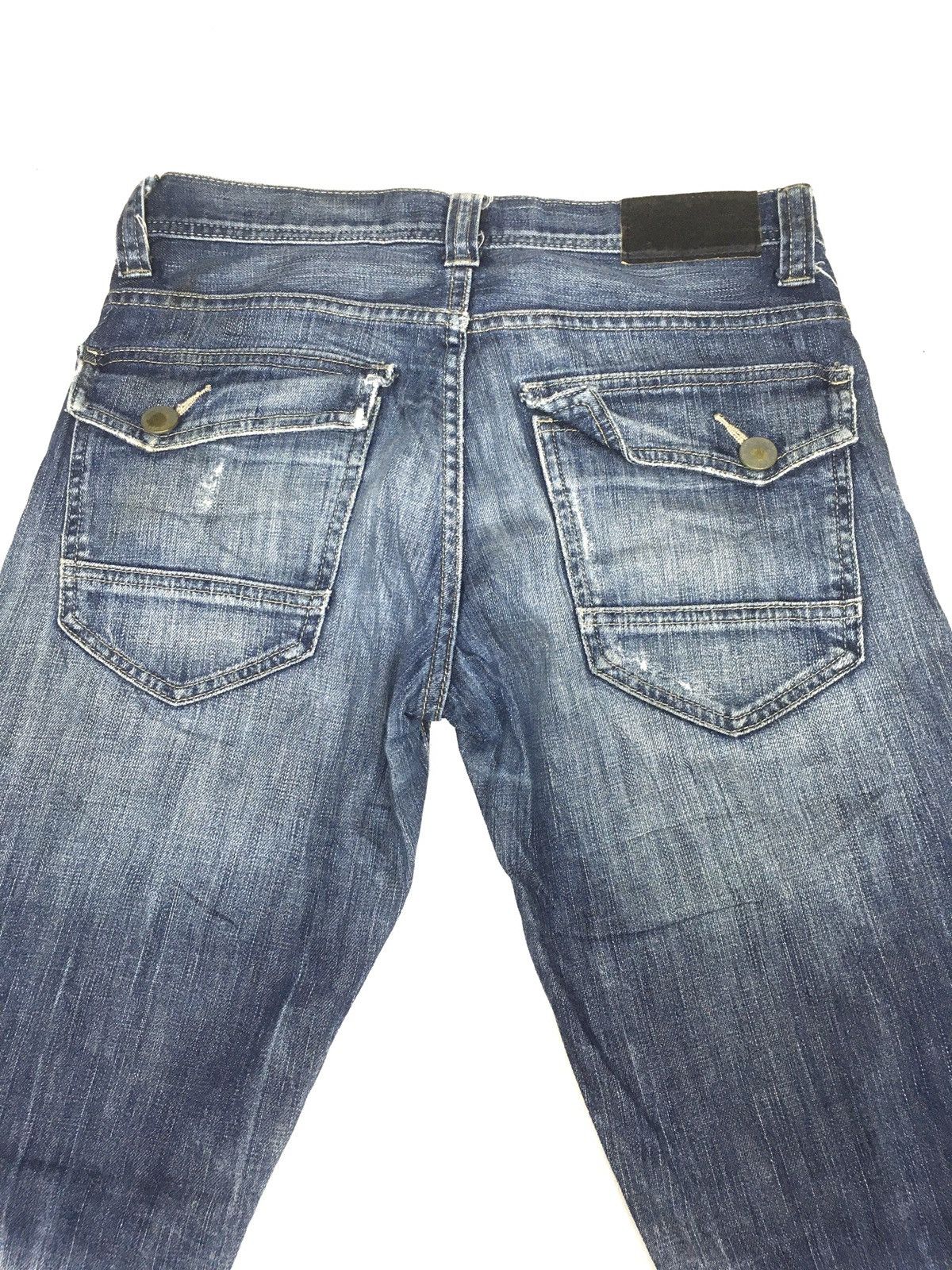 Japanese Brand × Uniqlo Vintage uniqlo slim fit distressed denim Size US 30 / EU 46 - 6 Thumbnail