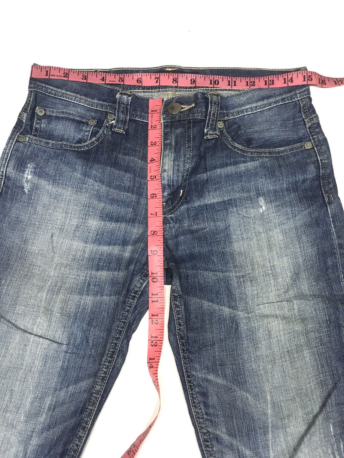 Japanese Brand × Uniqlo Vintage uniqlo slim fit distressed denim Size US 30 / EU 46 - 3 Thumbnail