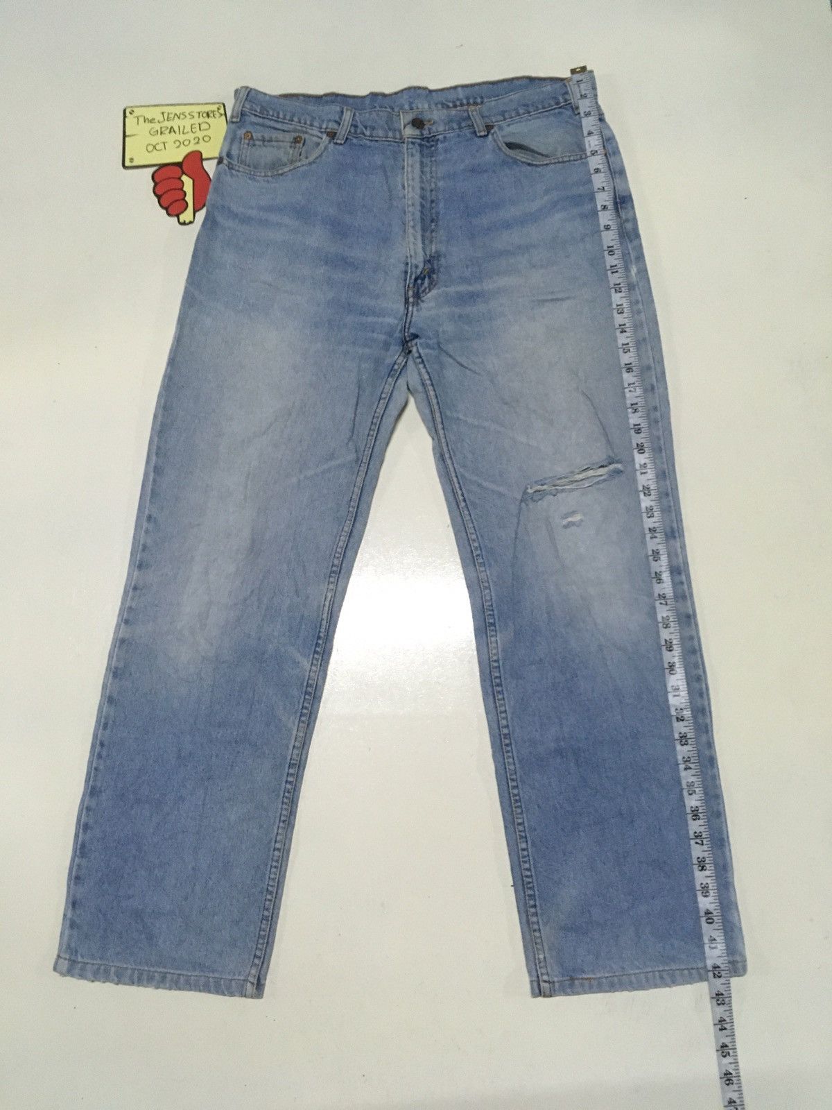 Levi's × Vintage Vintage 80s Levi's 515-0217 wash Distressed denim Size US 37 - 2 Thumbnail