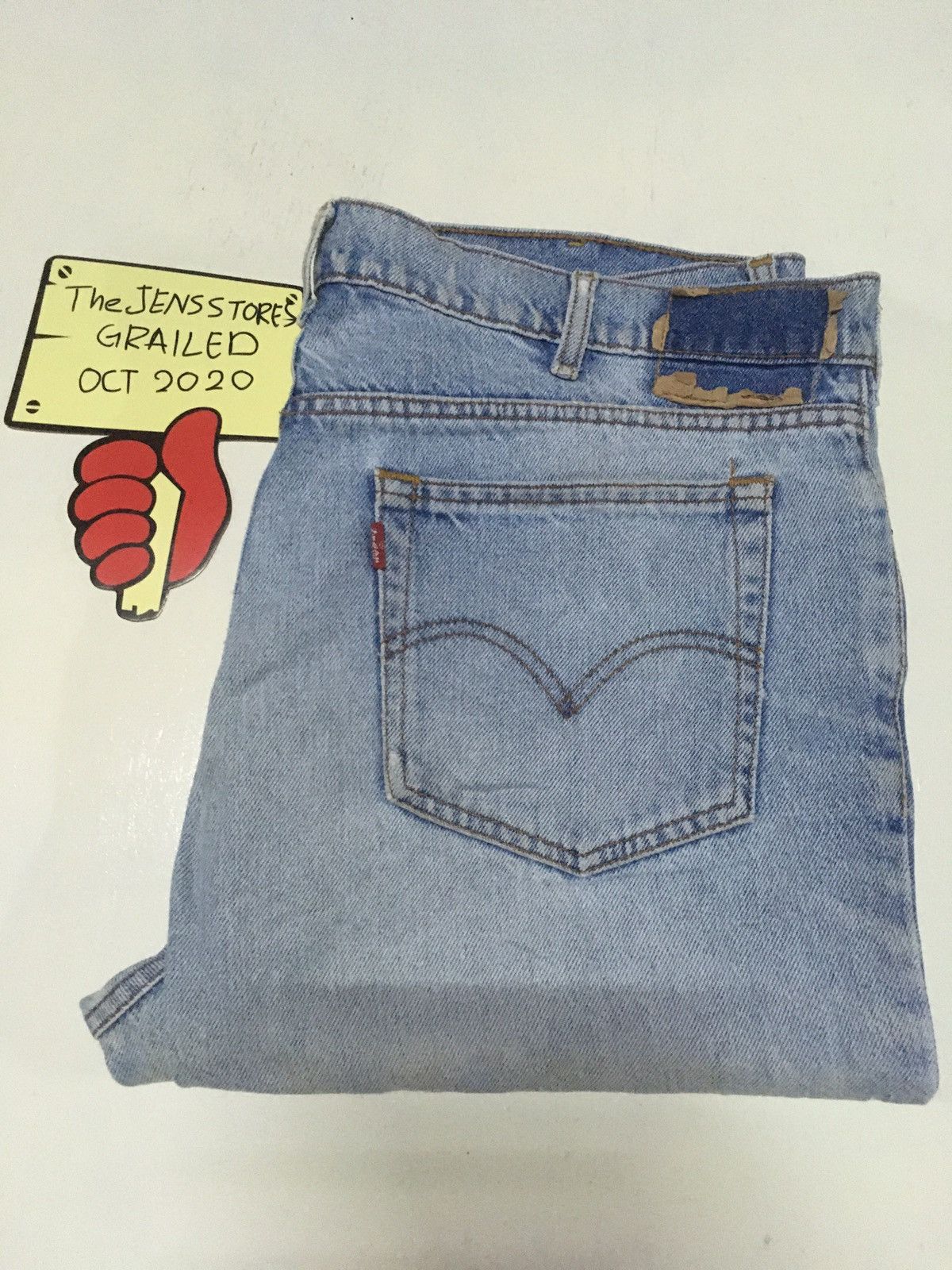 Levi's × Vintage Vintage 80s Levi's 515-0217 wash Distressed denim Size US 37 - 1 Thumbnail