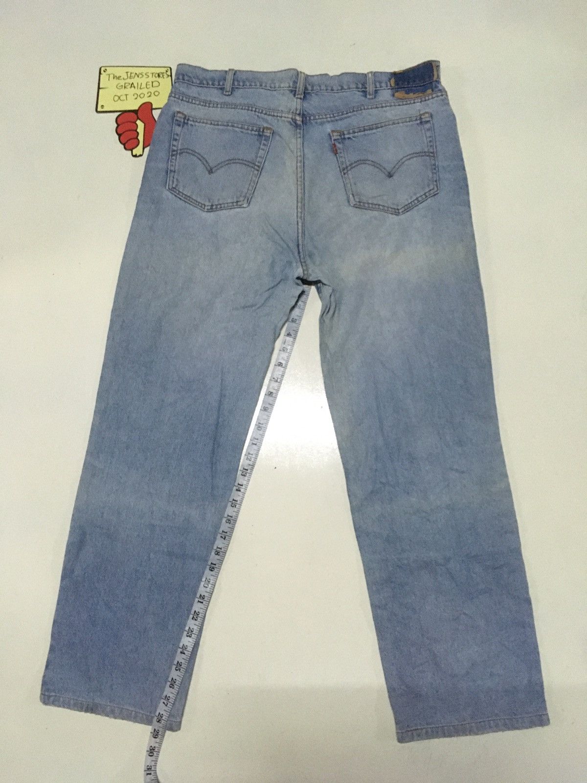 Levi's × Vintage Vintage 80s Levi's 515-0217 wash Distressed denim Size US 37 - 3 Thumbnail