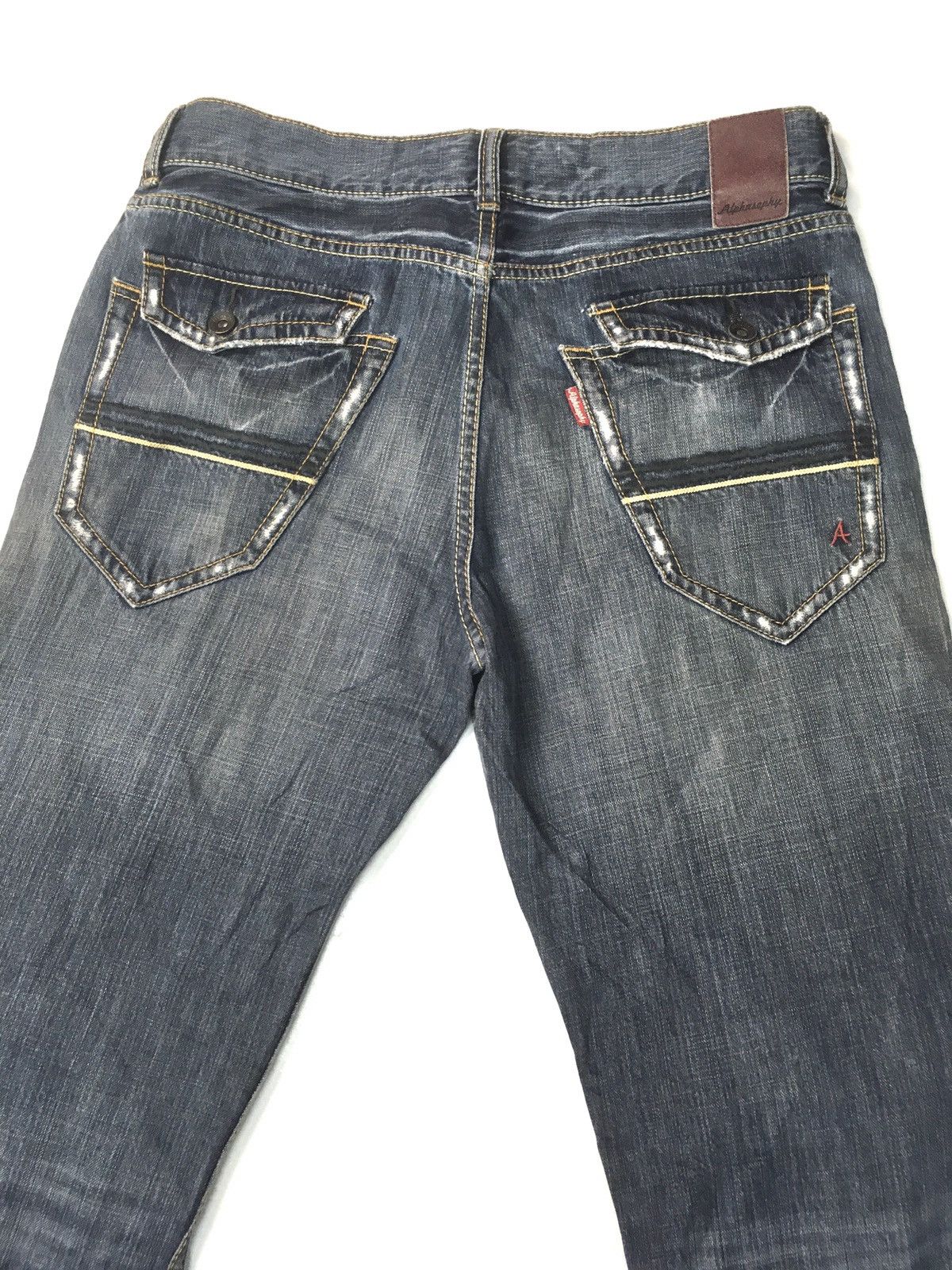 Japanese Brand × Vintage Vintage alphasophy distressed denim japan Size US 33 - 8 Thumbnail