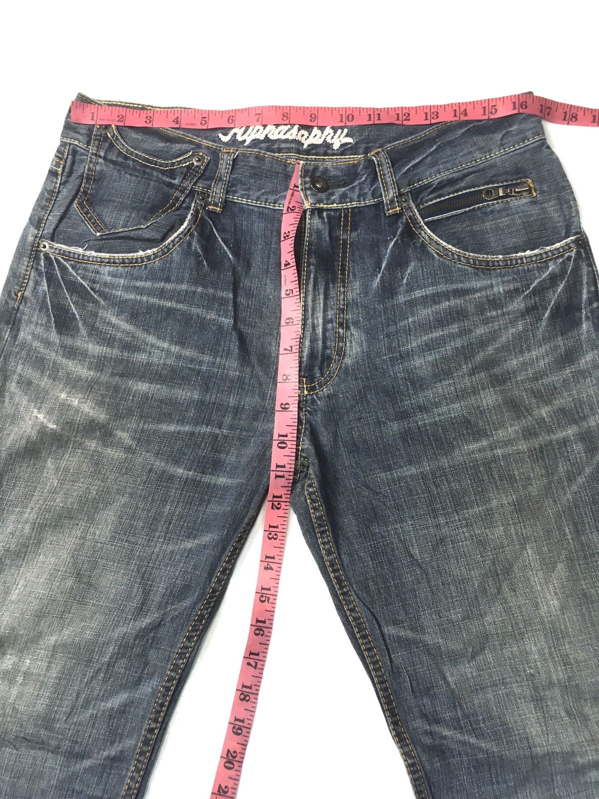 Japanese Brand × Vintage Vintage alphasophy distressed denim japan Size US 33 - 3 Thumbnail