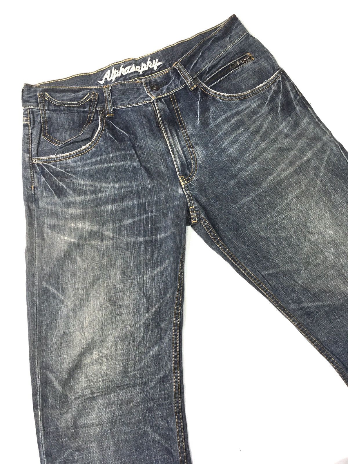 Japanese Brand × Vintage Vintage alphasophy distressed denim japan Size US 33 - 11 Thumbnail