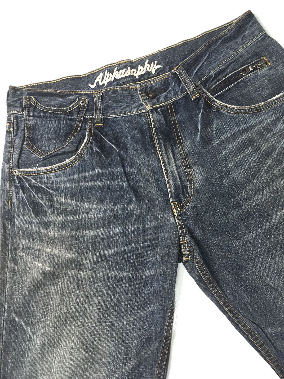 Japanese Brand × Vintage Vintage alphasophy distressed denim japan Size US 33 - 12 Thumbnail
