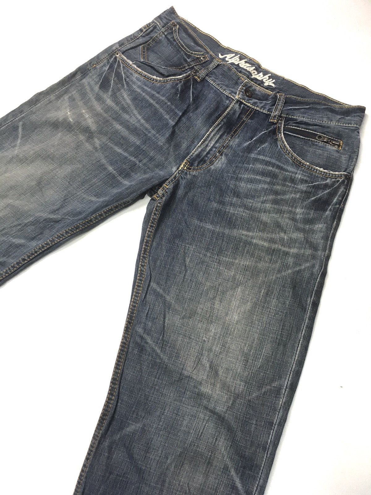 Japanese Brand × Vintage Vintage alphasophy distressed denim japan Size US 33 - 10 Thumbnail
