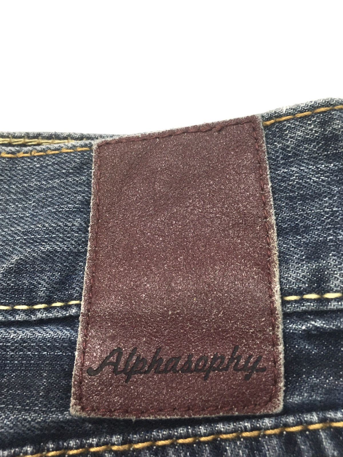 Japanese Brand × Vintage Vintage alphasophy distressed denim japan Size US 33 - 18 Thumbnail