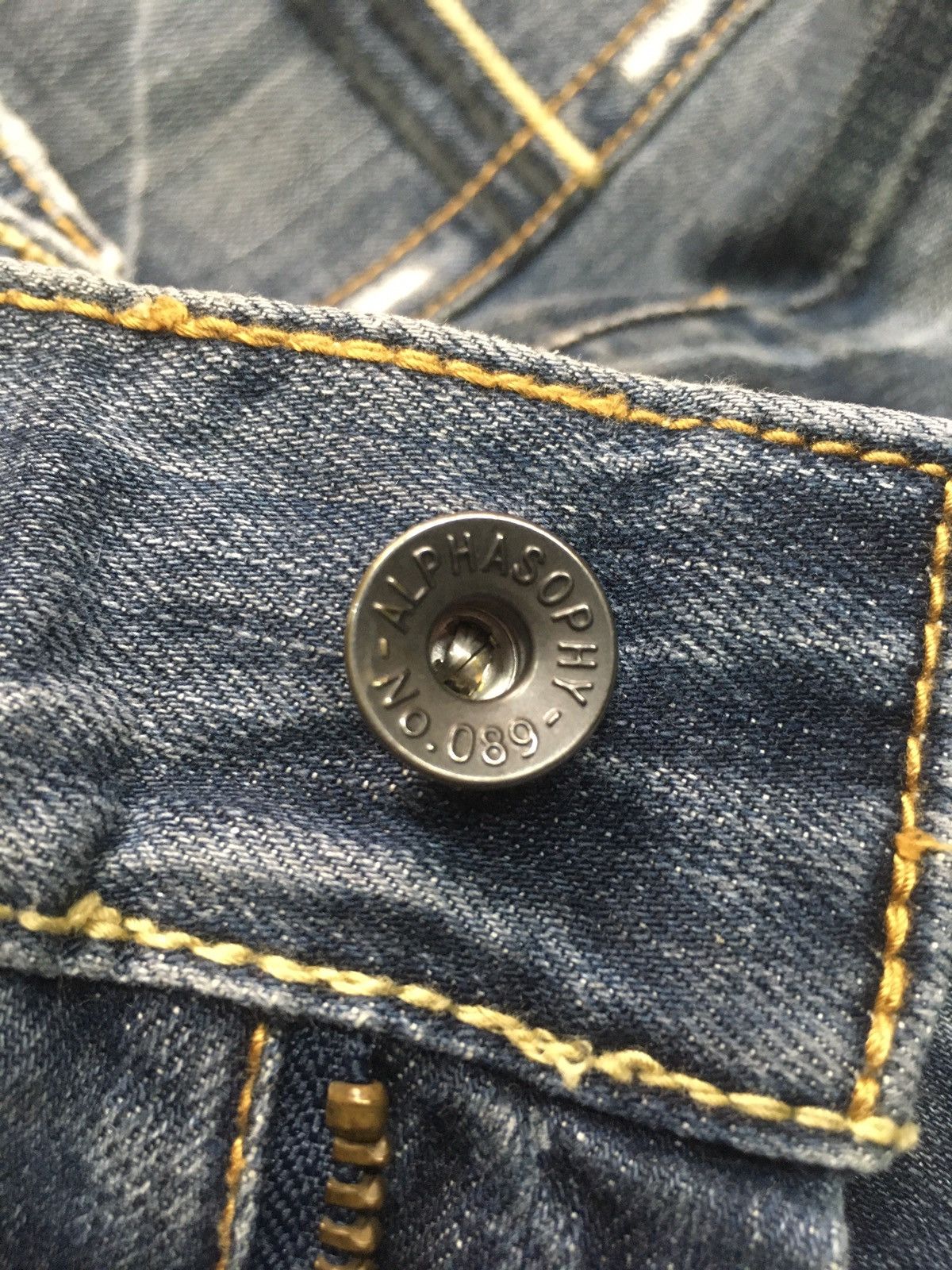 Japanese Brand × Vintage Vintage alphasophy distressed denim japan Size US 33 - 17 Thumbnail