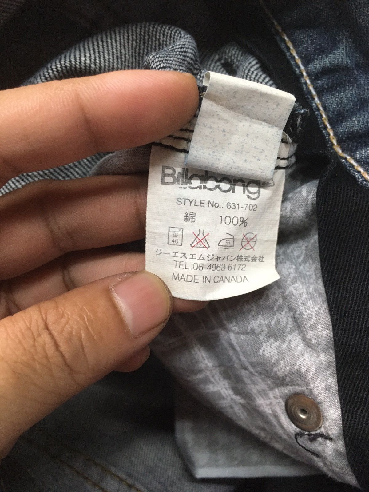 Billabong × Vintage Rare🔥Vintage billabong distresed denim made in Canada Size US 32 / EU 48 - 18 Thumbnail