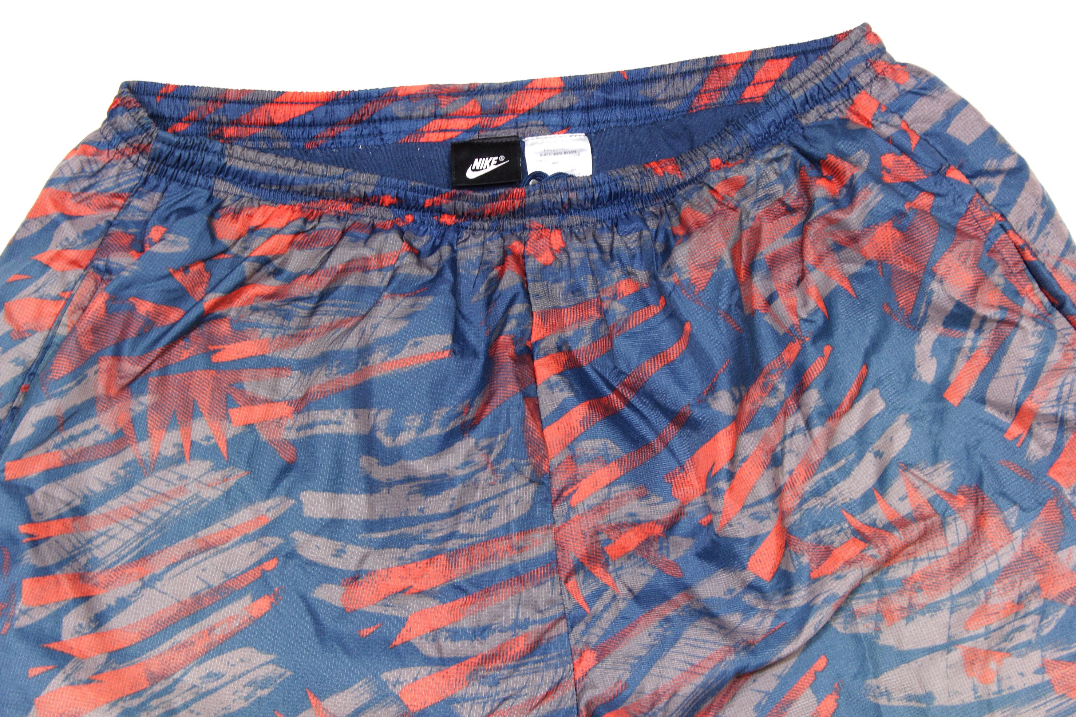 Nike 90S Swoosh Logo Acid Multicolor Nylon Swim Shorts L Size Size US 34 / EU 50 - 4 Thumbnail