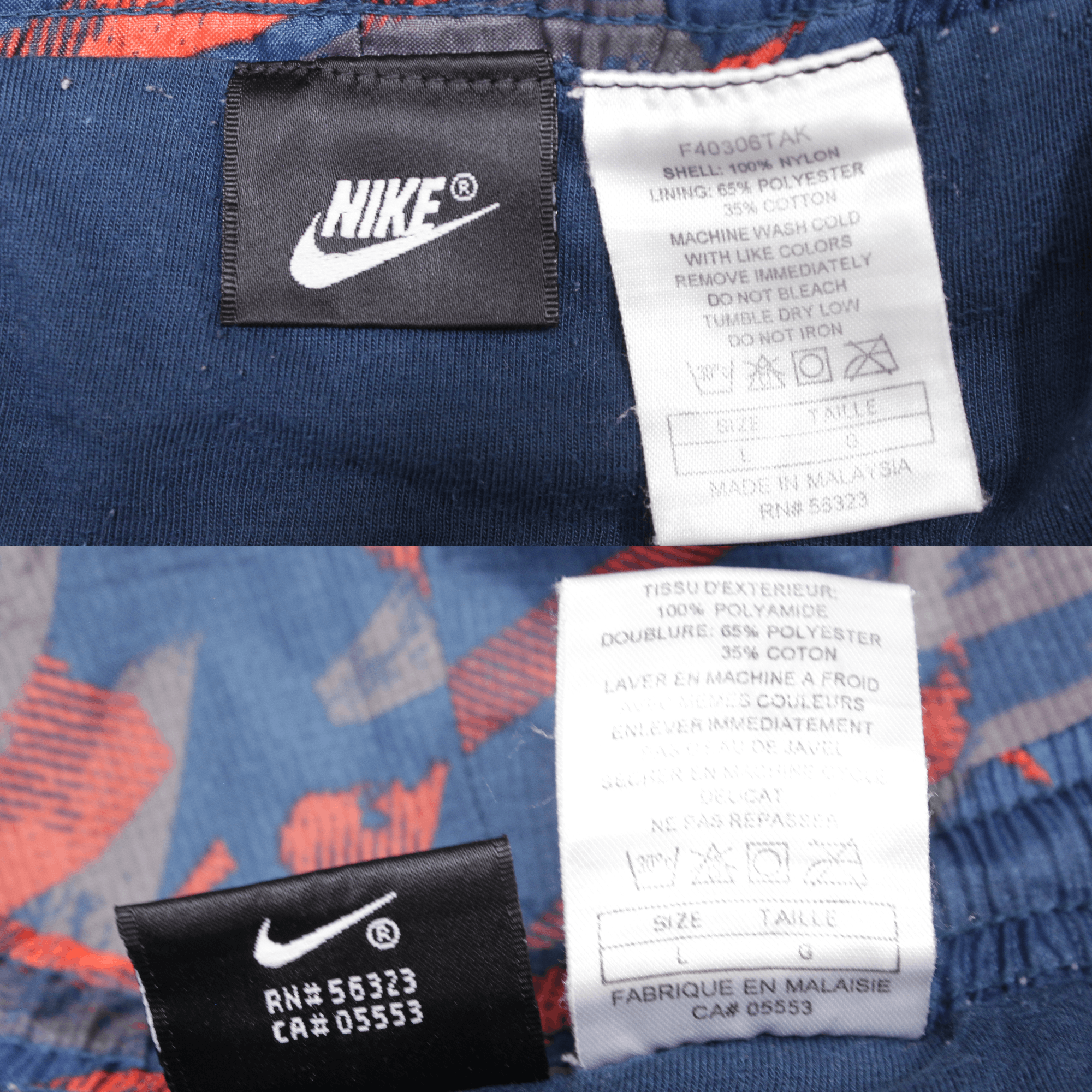 Nike 90S Swoosh Logo Acid Multicolor Nylon Swim Shorts L Size Size US 34 / EU 50 - 6 Thumbnail