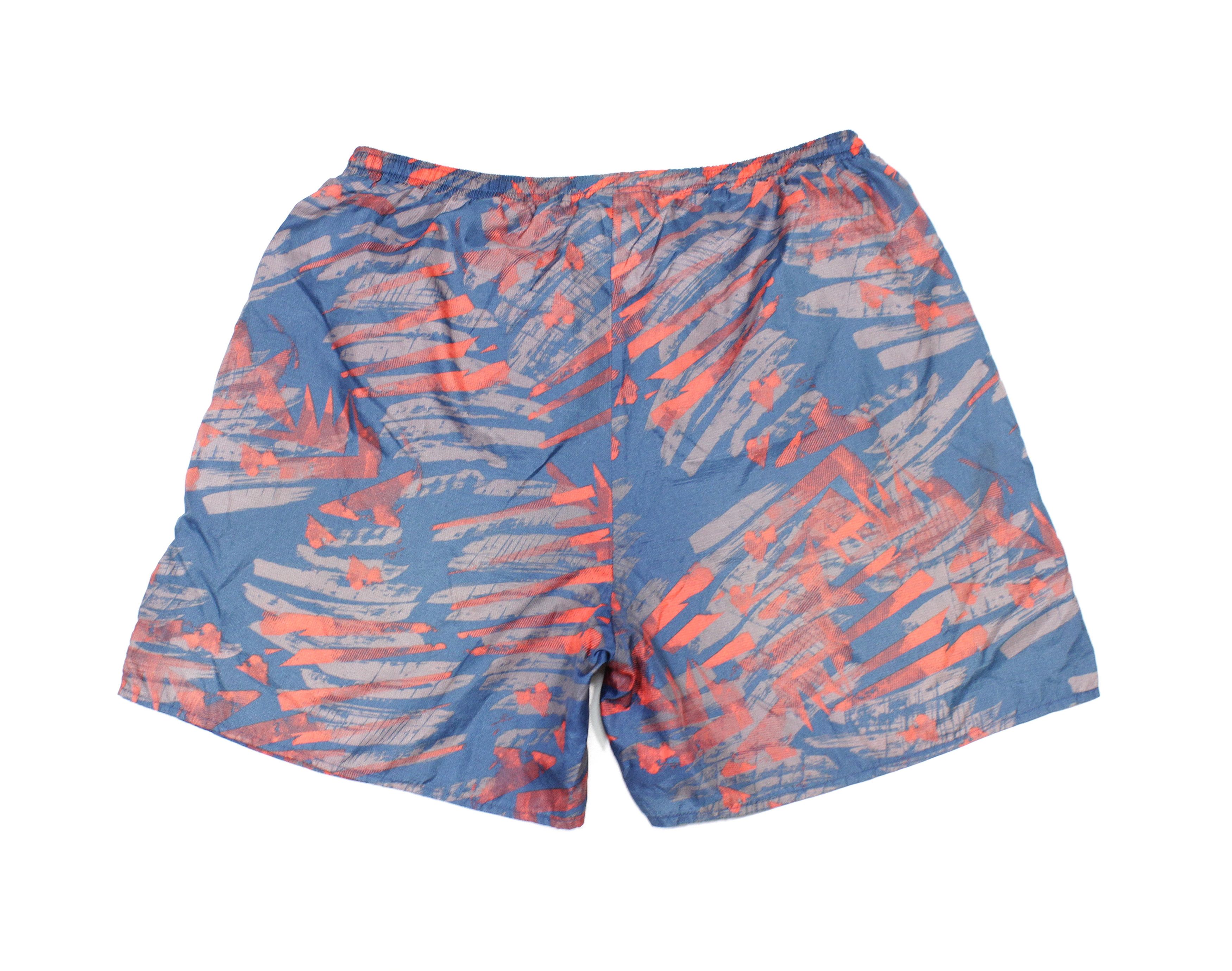 Nike 90S Swoosh Logo Acid Multicolor Nylon Swim Shorts L Size Size US 34 / EU 50 - 2 Thumbnail