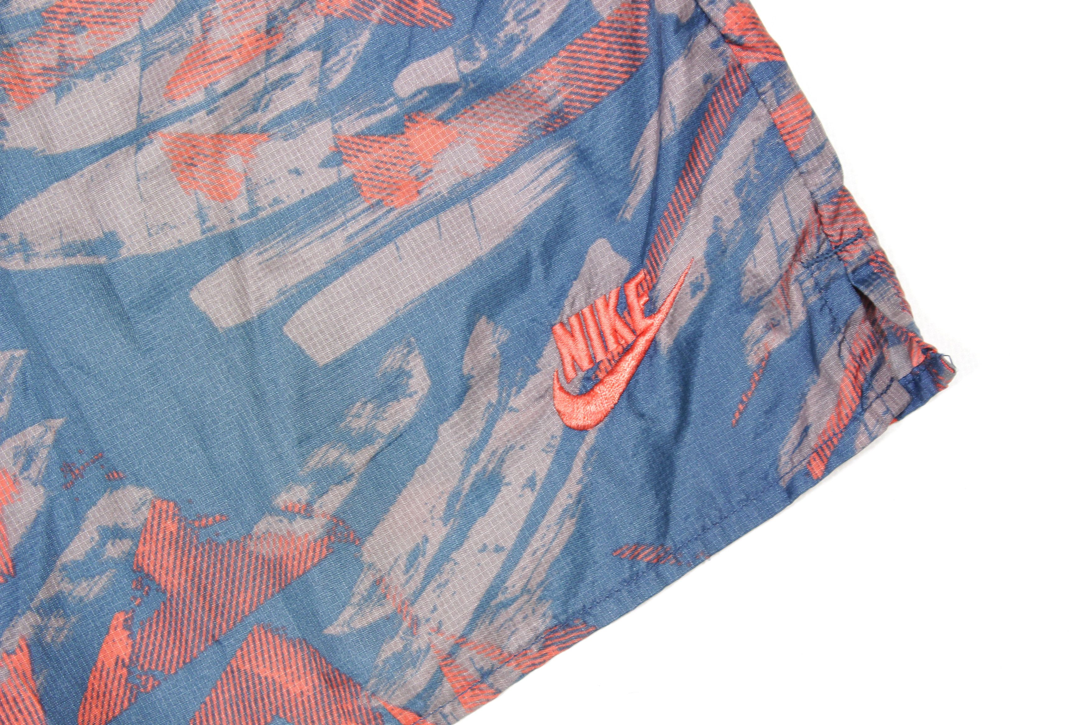 Nike 90S Swoosh Logo Acid Multicolor Nylon Swim Shorts L Size Size US 34 / EU 50 - 3 Thumbnail