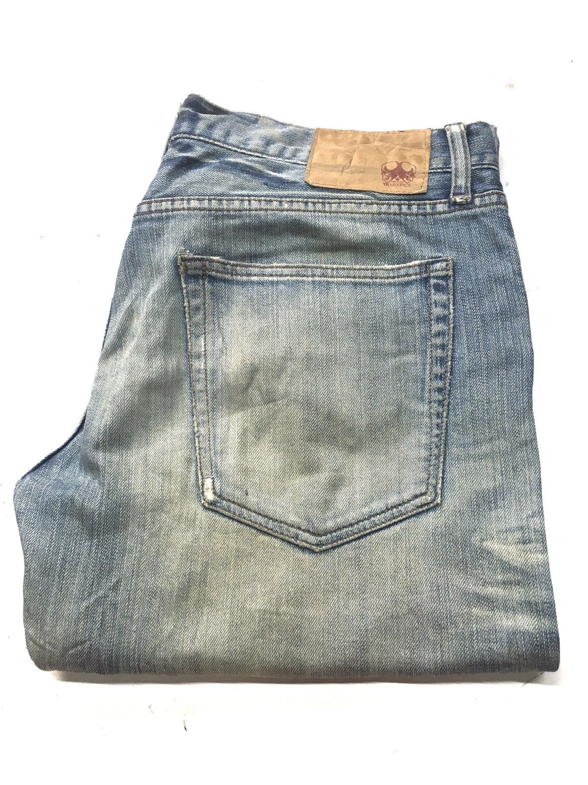 Japanese Brand × Vintage Vintage tk mixpice distressed denim japan Size US 33 - 1 Thumbnail