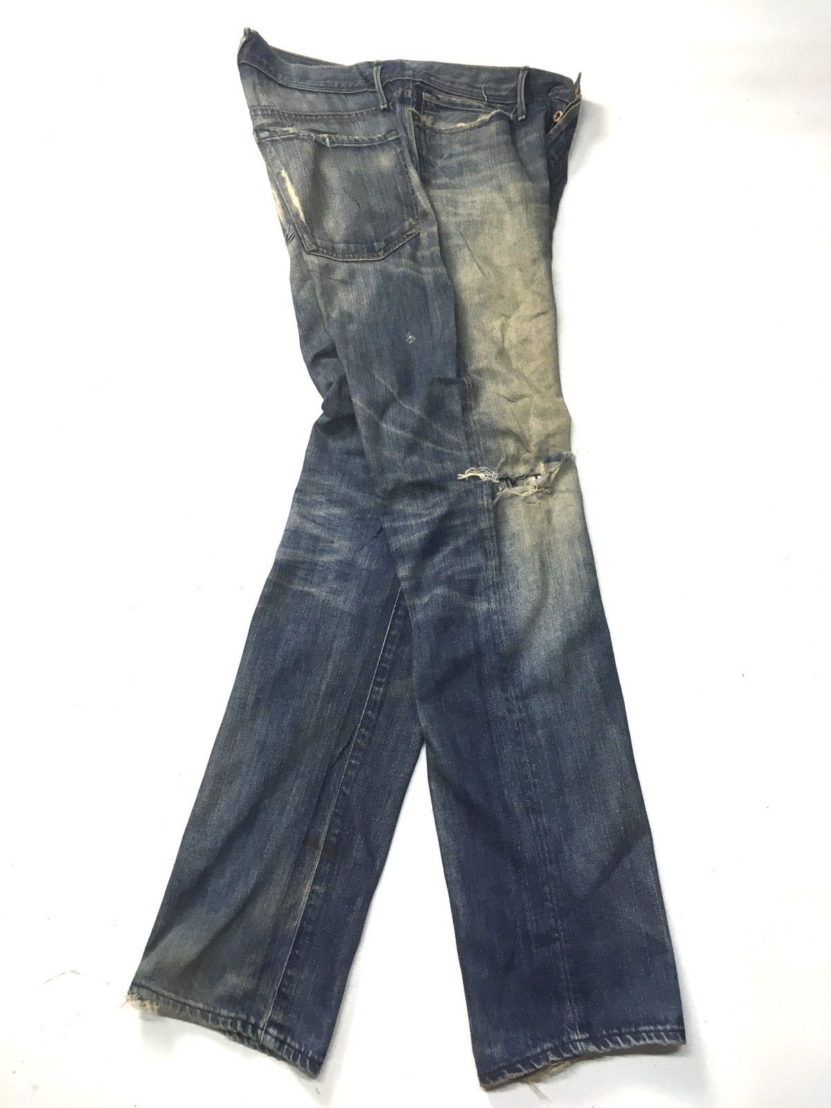 Earnest Sewn Vintage earnest sewn distressed denim usa Size US 31 - 5 Thumbnail