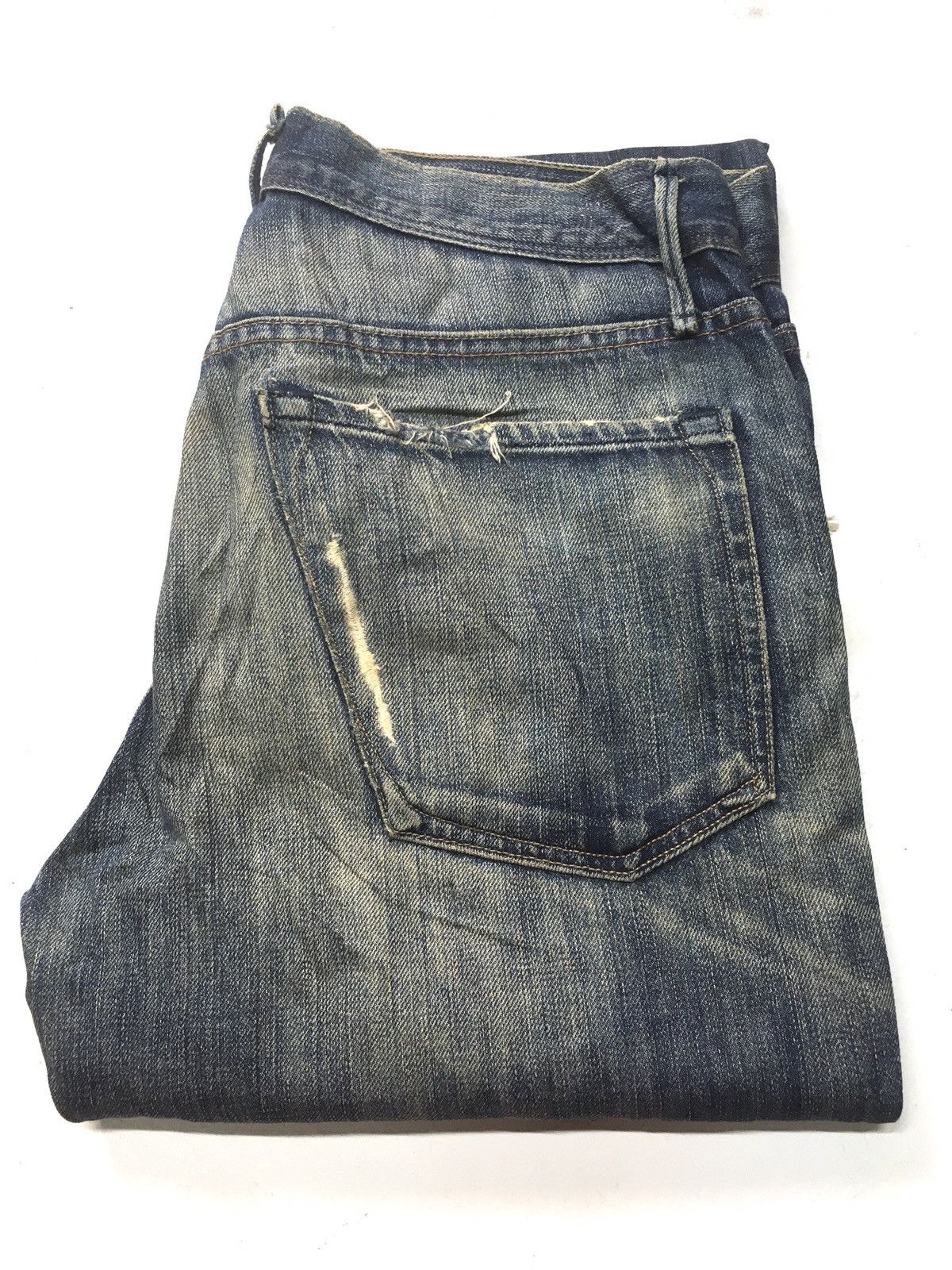 Earnest Sewn Vintage earnest sewn distressed denim usa Size US 31 - 1 Thumbnail