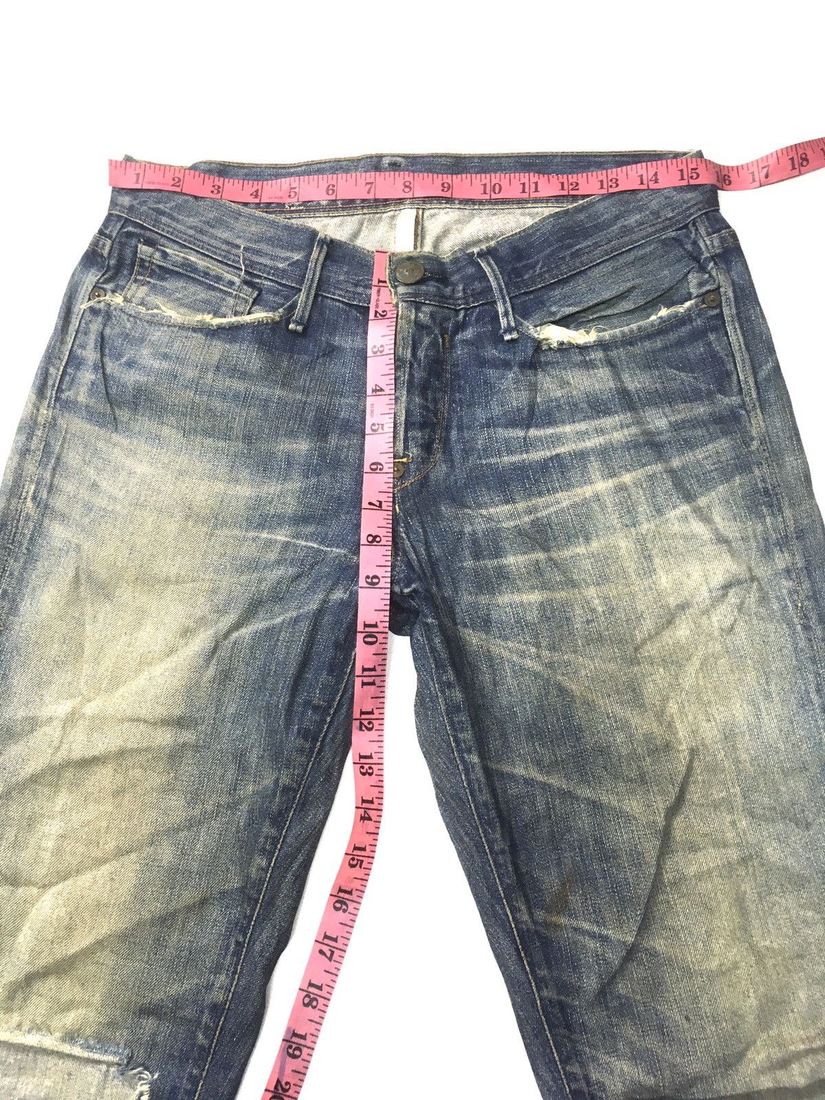 Earnest Sewn Vintage earnest sewn distressed denim usa Size US 31 - 3 Thumbnail