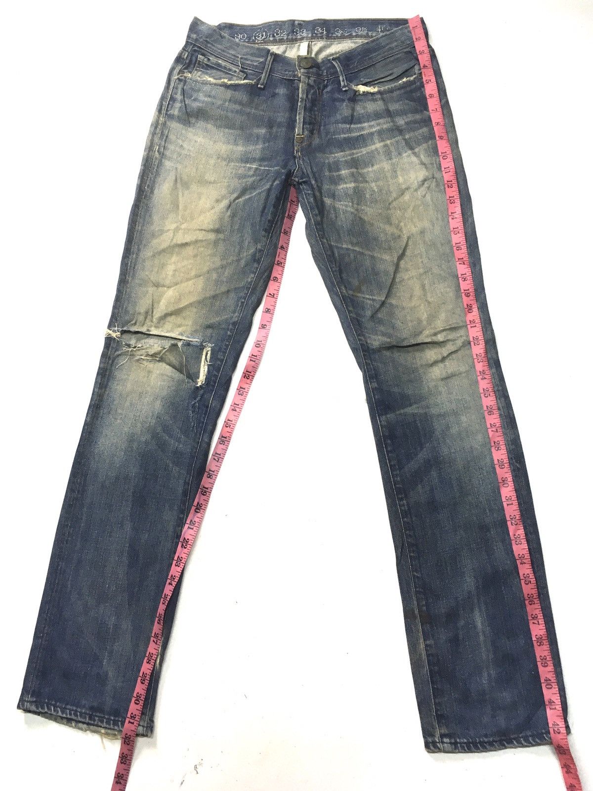Earnest Sewn Vintage earnest sewn distressed denim usa Size US 31 - 2 Thumbnail
