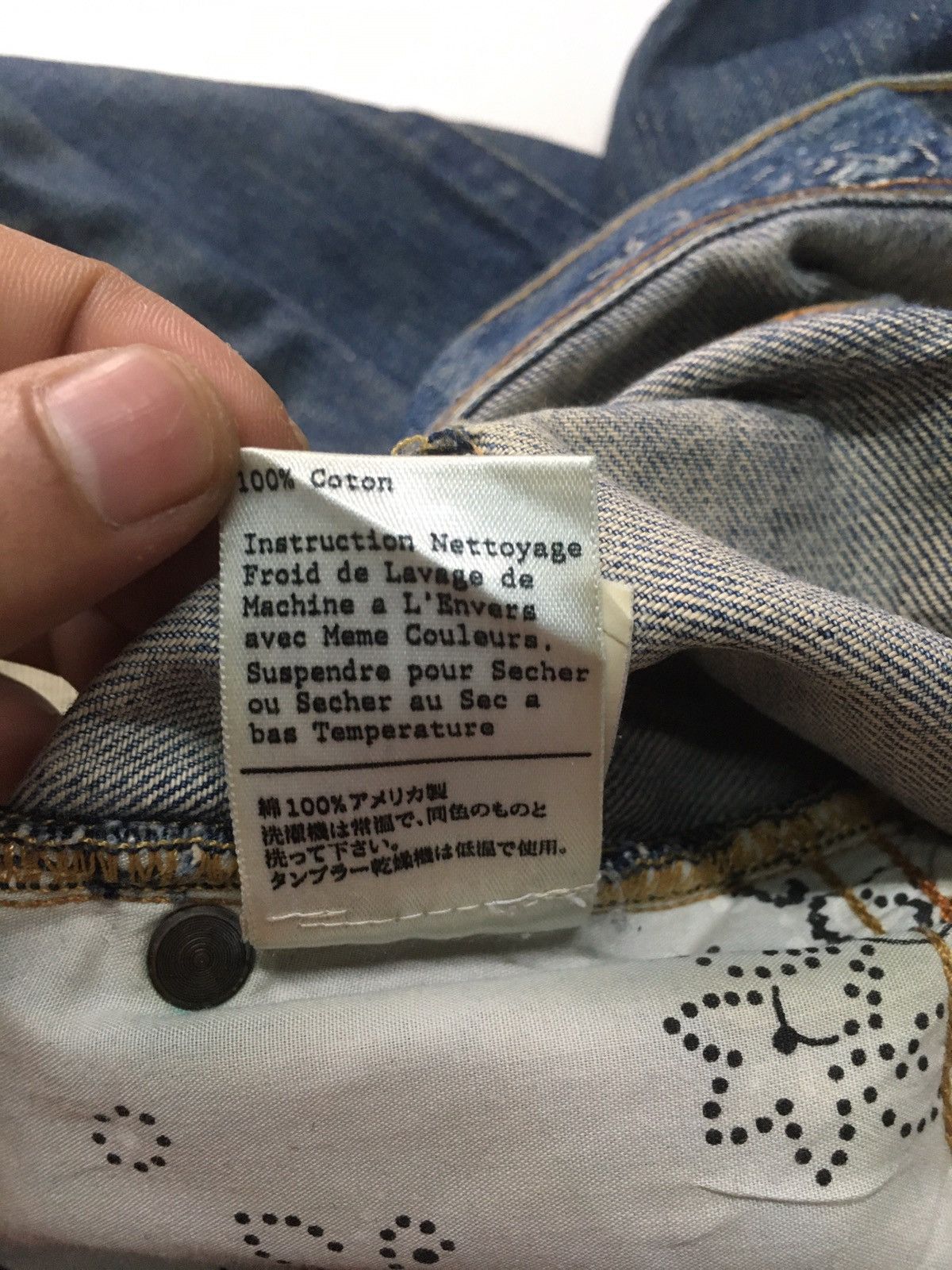 Earnest Sewn Vintage earnest sewn distressed denim usa Size US 31 - 13 Thumbnail