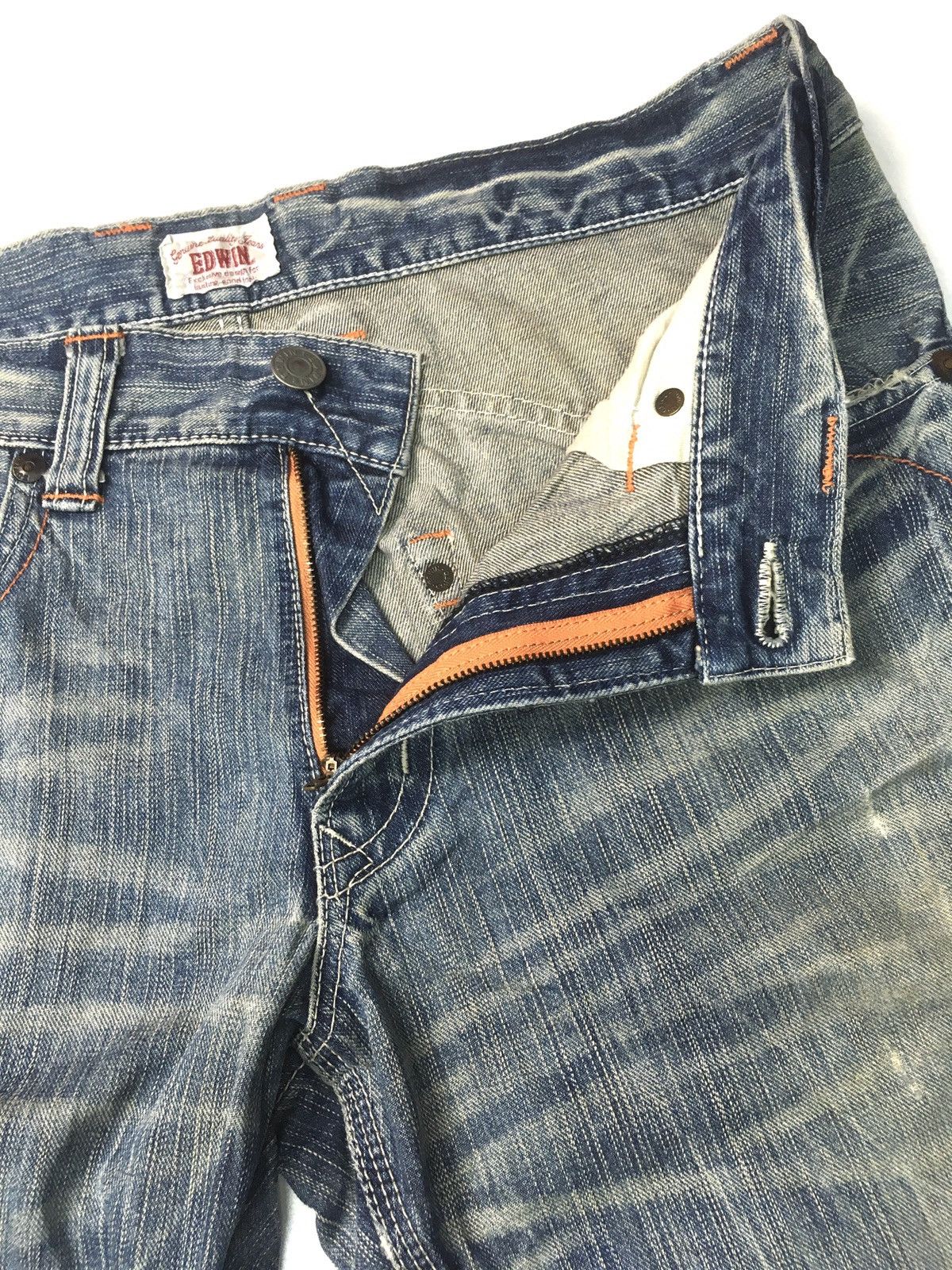 Edwin × Vintage Vintage Edwin xu distressed denim japan Size US 35 - 9 Thumbnail