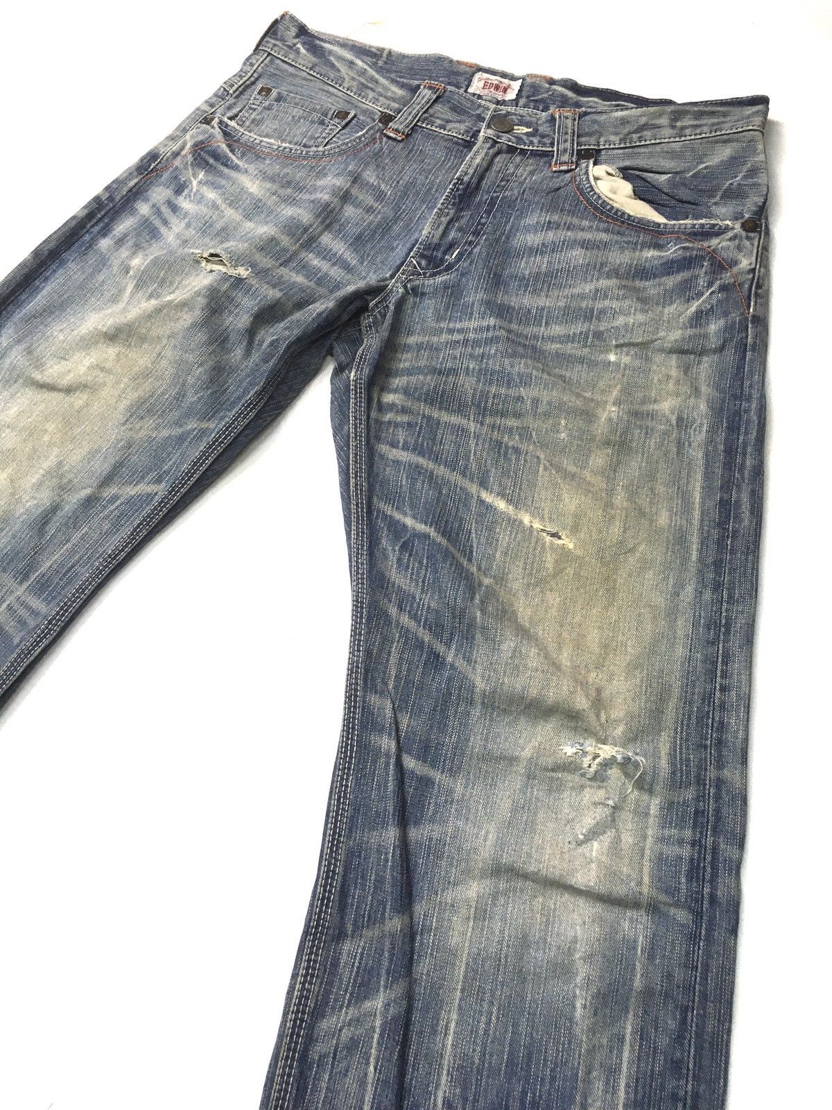 Edwin × Vintage Vintage Edwin xu distressed denim japan Size US 35 - 11 Thumbnail