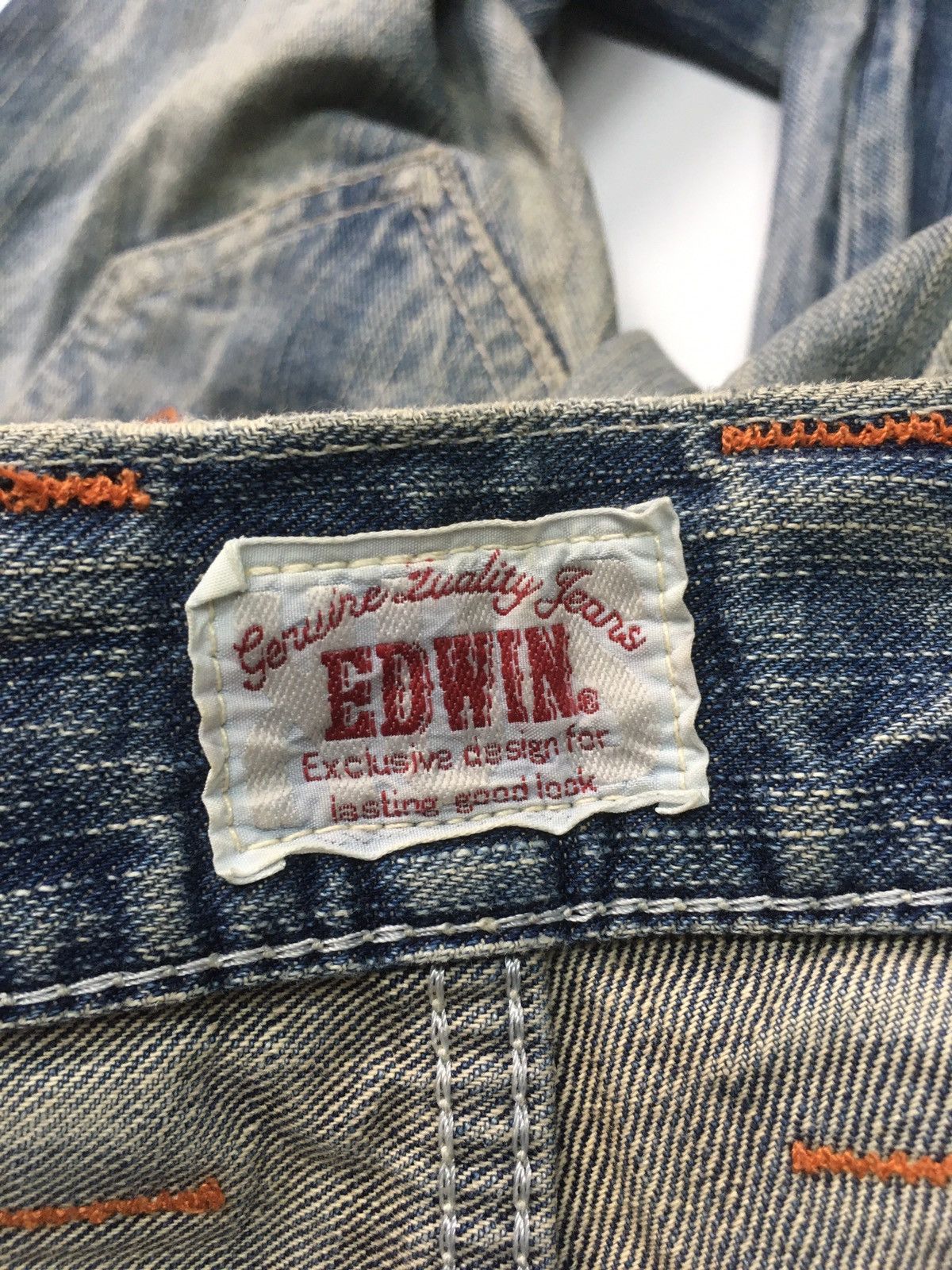 Edwin × Vintage Vintage Edwin xu distressed denim japan Size US 35 - 13 Thumbnail