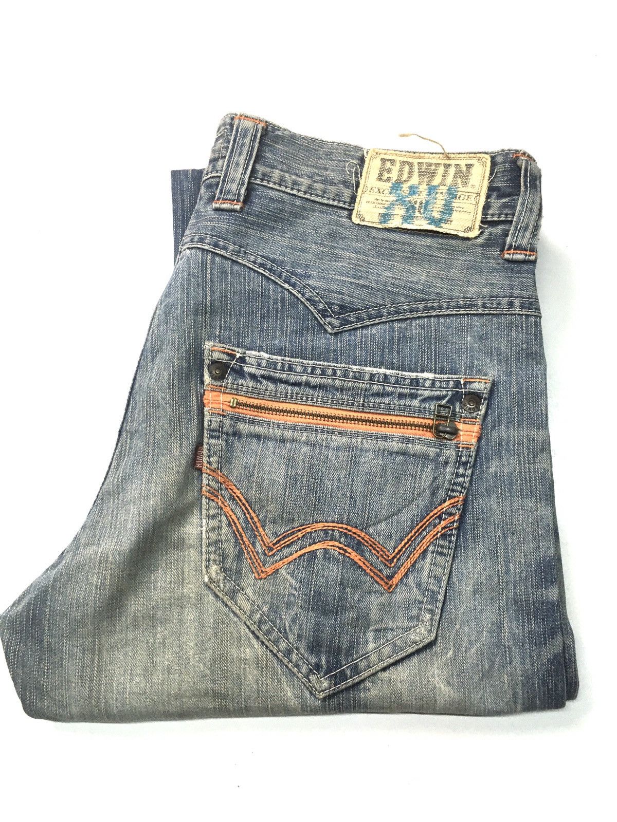 Edwin × Vintage Vintage Edwin xu distressed denim japan Size US 35 - 1 Thumbnail