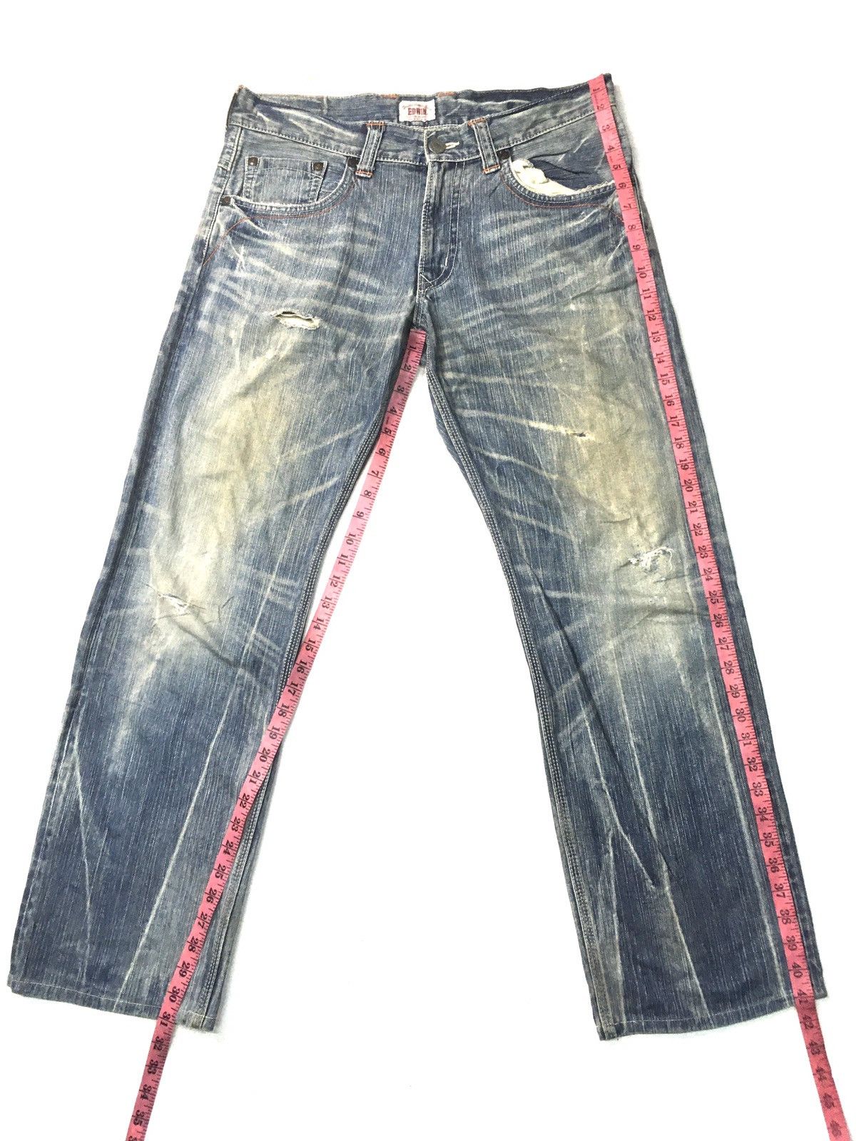 Edwin × Vintage Vintage Edwin xu distressed denim japan Size US 35 - 2 Thumbnail