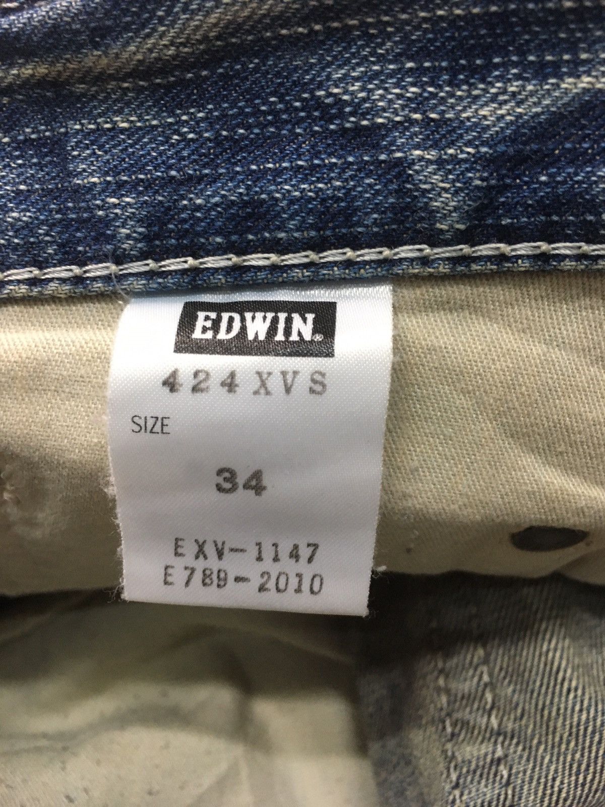 Edwin × Vintage Vintage Edwin xu distressed denim japan Size US 35 - 14 Thumbnail