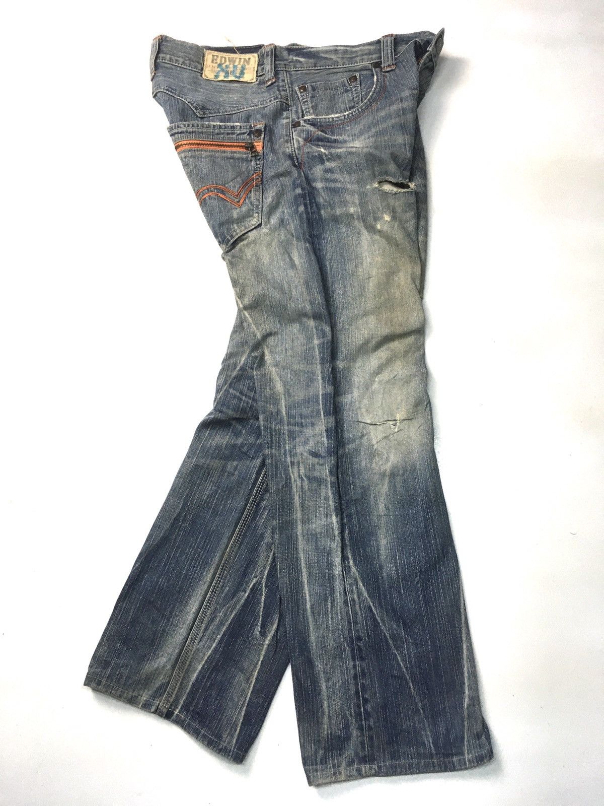 Edwin × Vintage Vintage Edwin xu distressed denim japan Size US 35 - 6 Thumbnail