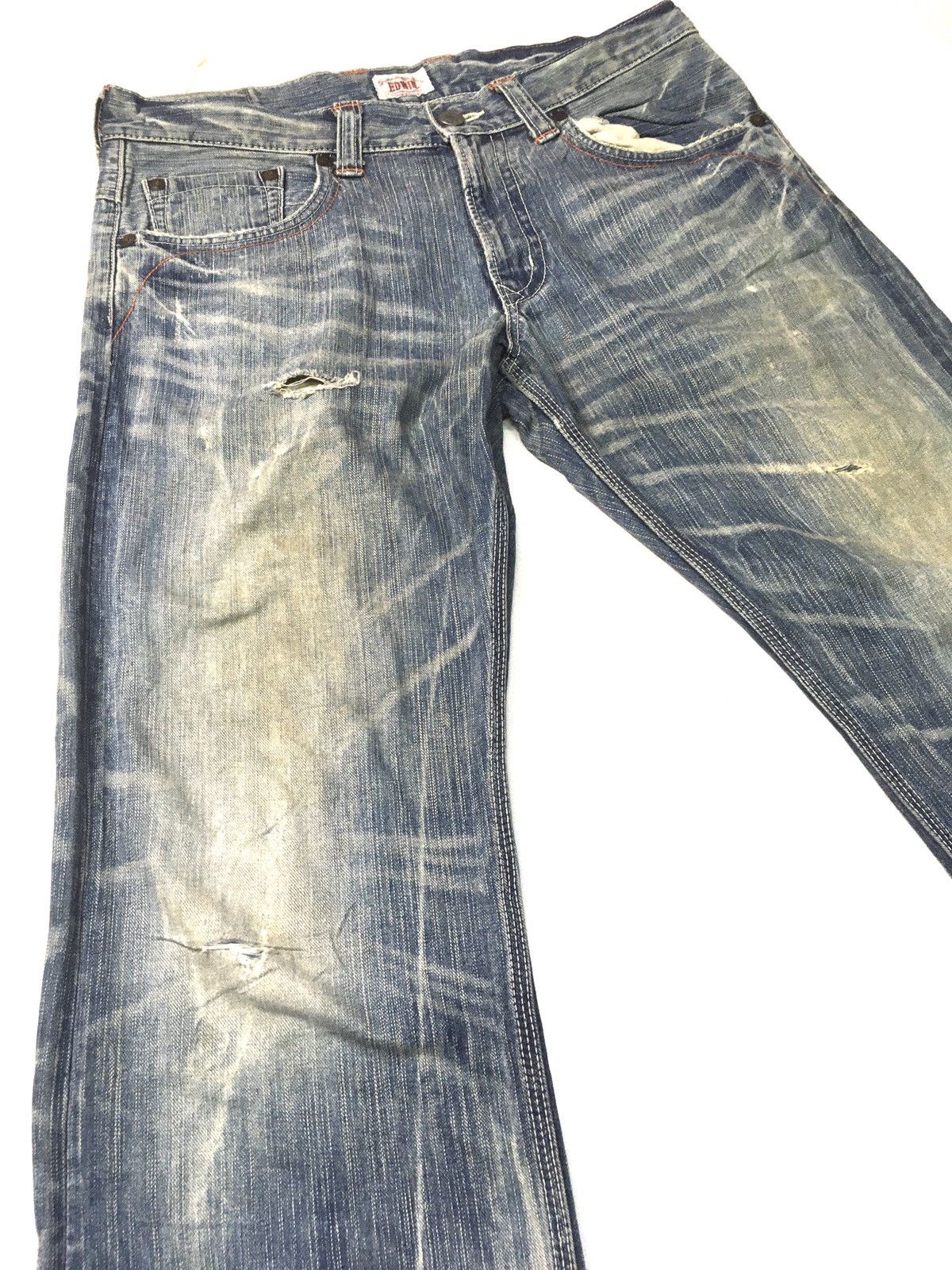 Edwin × Vintage Vintage Edwin xu distressed denim japan Size US 35 - 10 Thumbnail