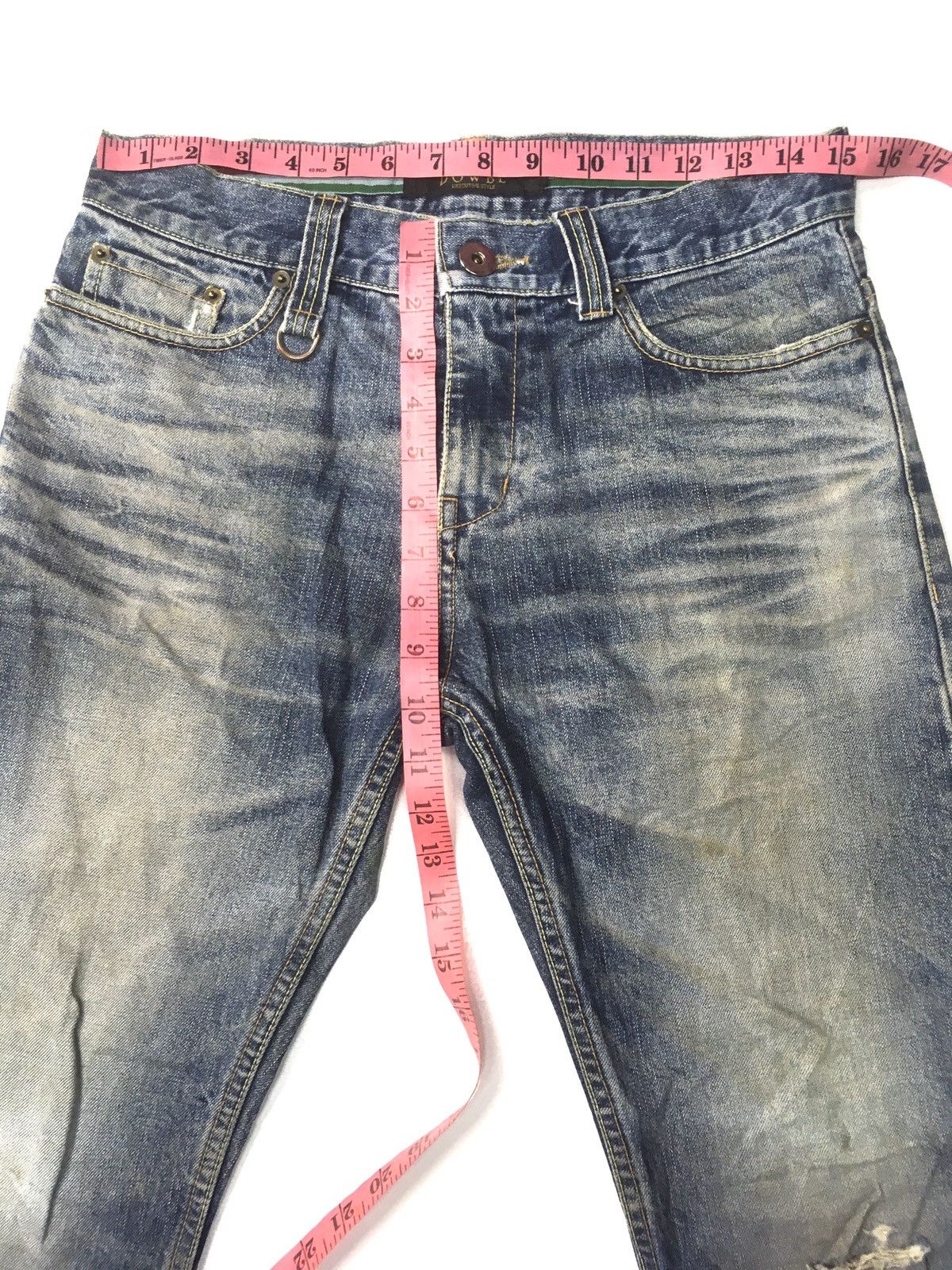 Vintage Vintage dowbl italy distressed denim Size US 30 / EU 46 - 3 Thumbnail