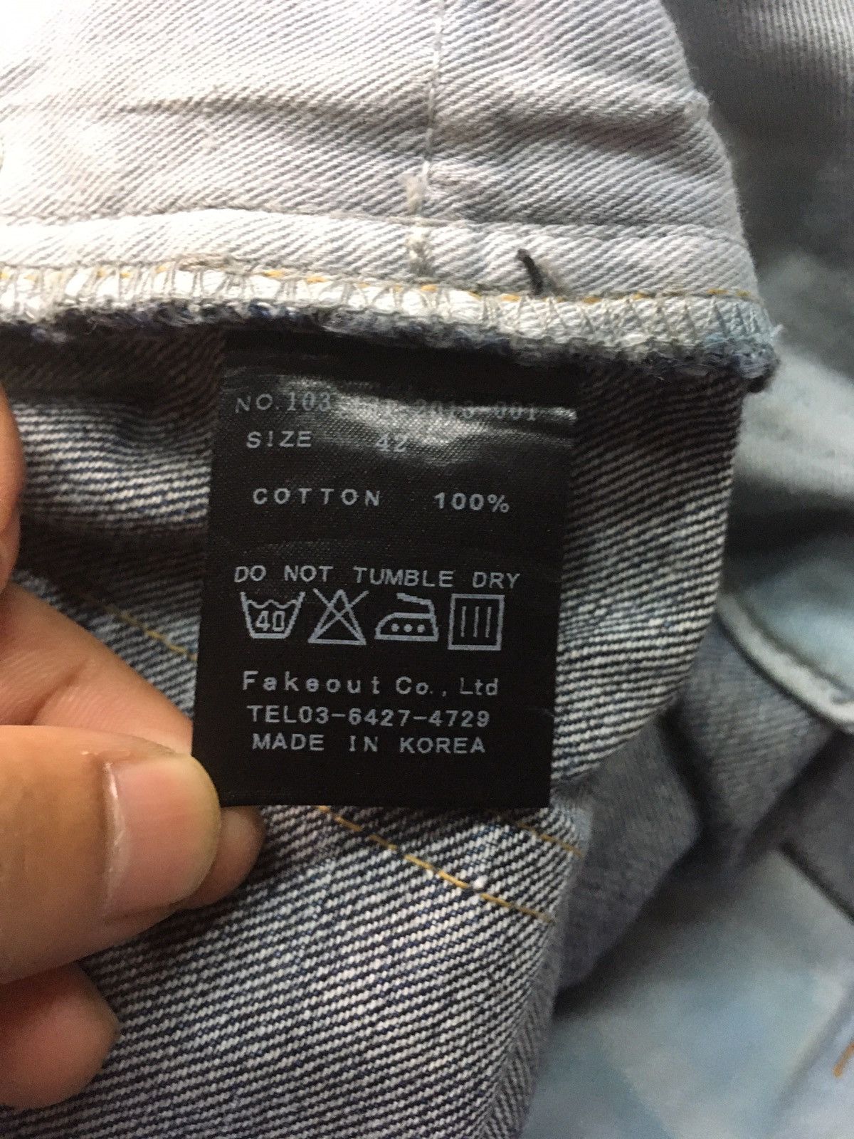 Vintage Vintage dowbl italy distressed denim Size US 30 / EU 46 - 14 Thumbnail
