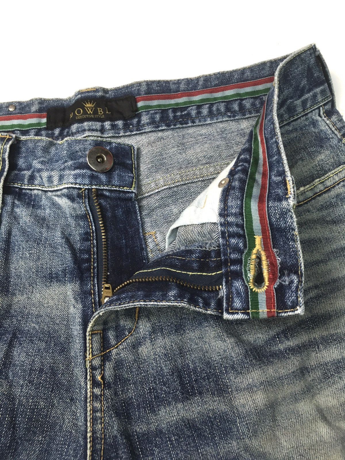 Vintage Vintage dowbl italy distressed denim Size US 30 / EU 46 - 9 Thumbnail
